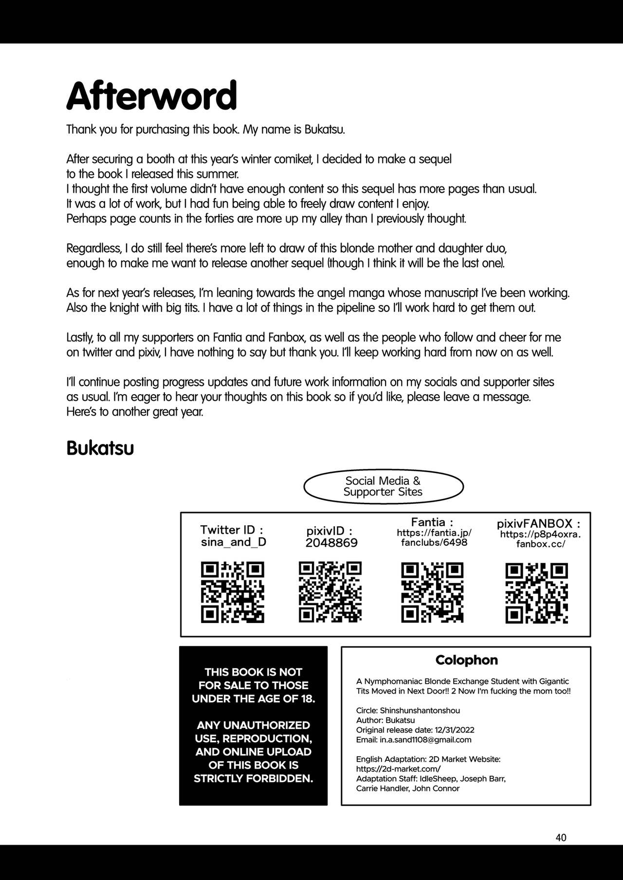 H Daisuki Kinpatsu Hakujin Bakunyuu Ryuugakusei ga Tonari no Heya ni Hikkoshite Kita!! 2 | A Nymphomaniac Blonde Exchange Student with Gigantic Tits Moved in Next Door!! 2 - Page 41
