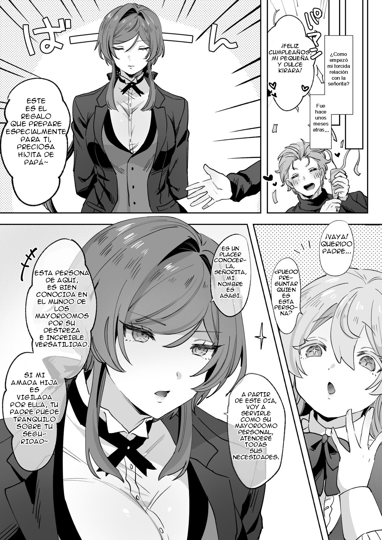 Juujun Ikemen Shitsuji ga Ojou-sama ni Dosukebe Kaihatsu Sarechau Hanashi | Una historia sobre un apuesto mayordomo obediente que es explotado de forma lasciva por su amo - Page 5