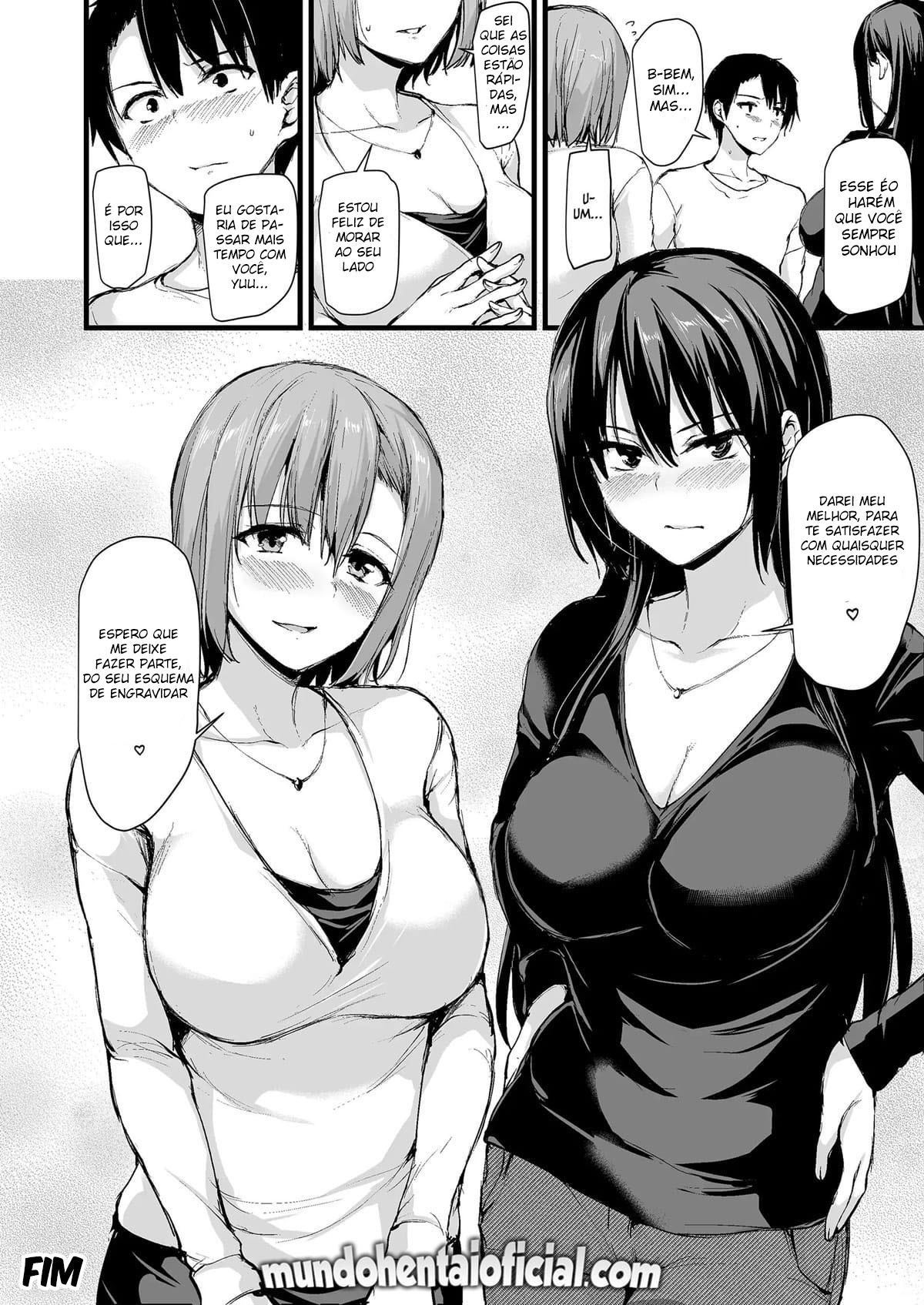 Eu não consigo ficar duro sem dois pares de seios, então minha esposa chamou uma amiga! - Page 55