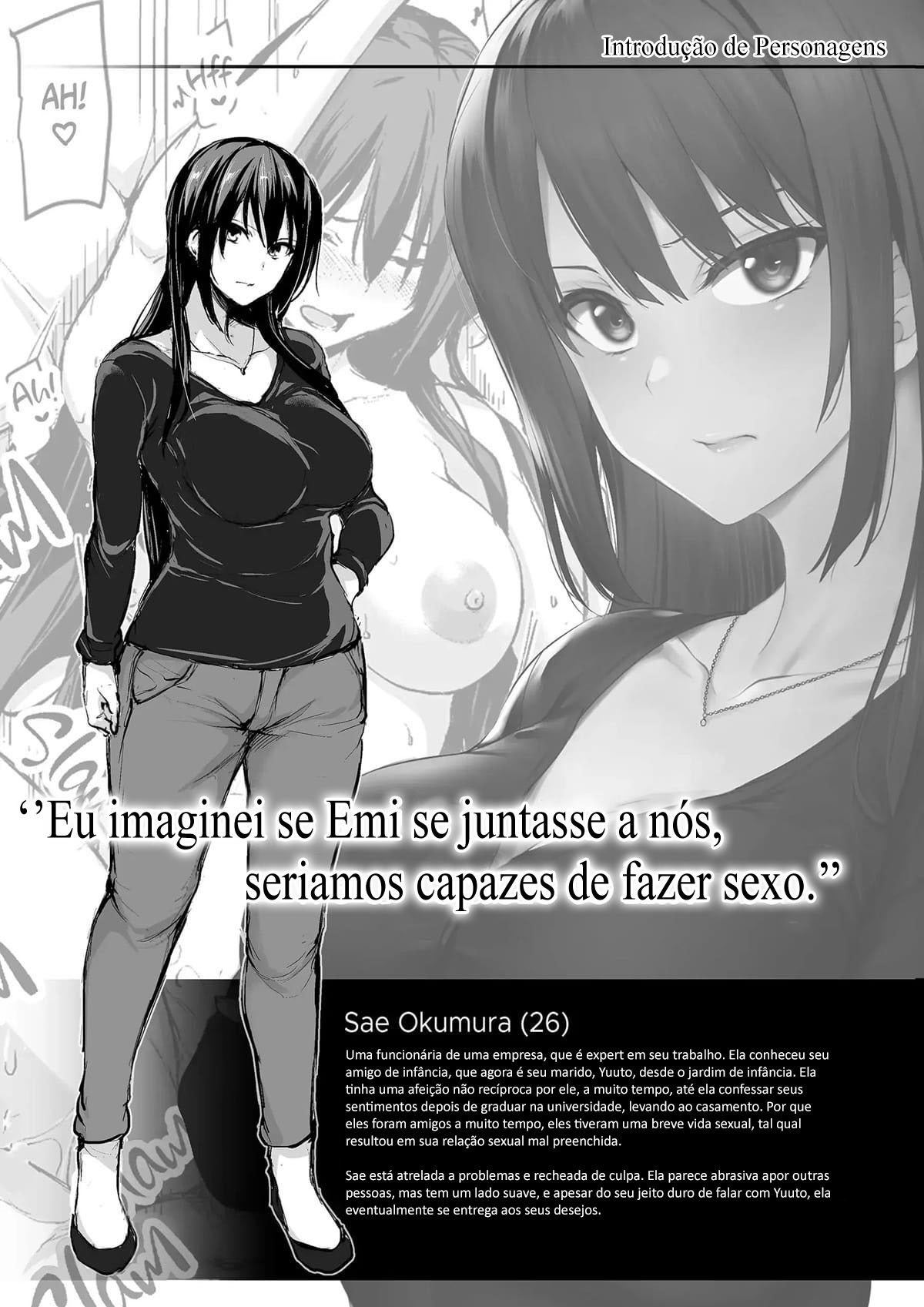 Eu não consigo ficar duro sem dois pares de seios, então minha esposa chamou uma amiga! - Page 57