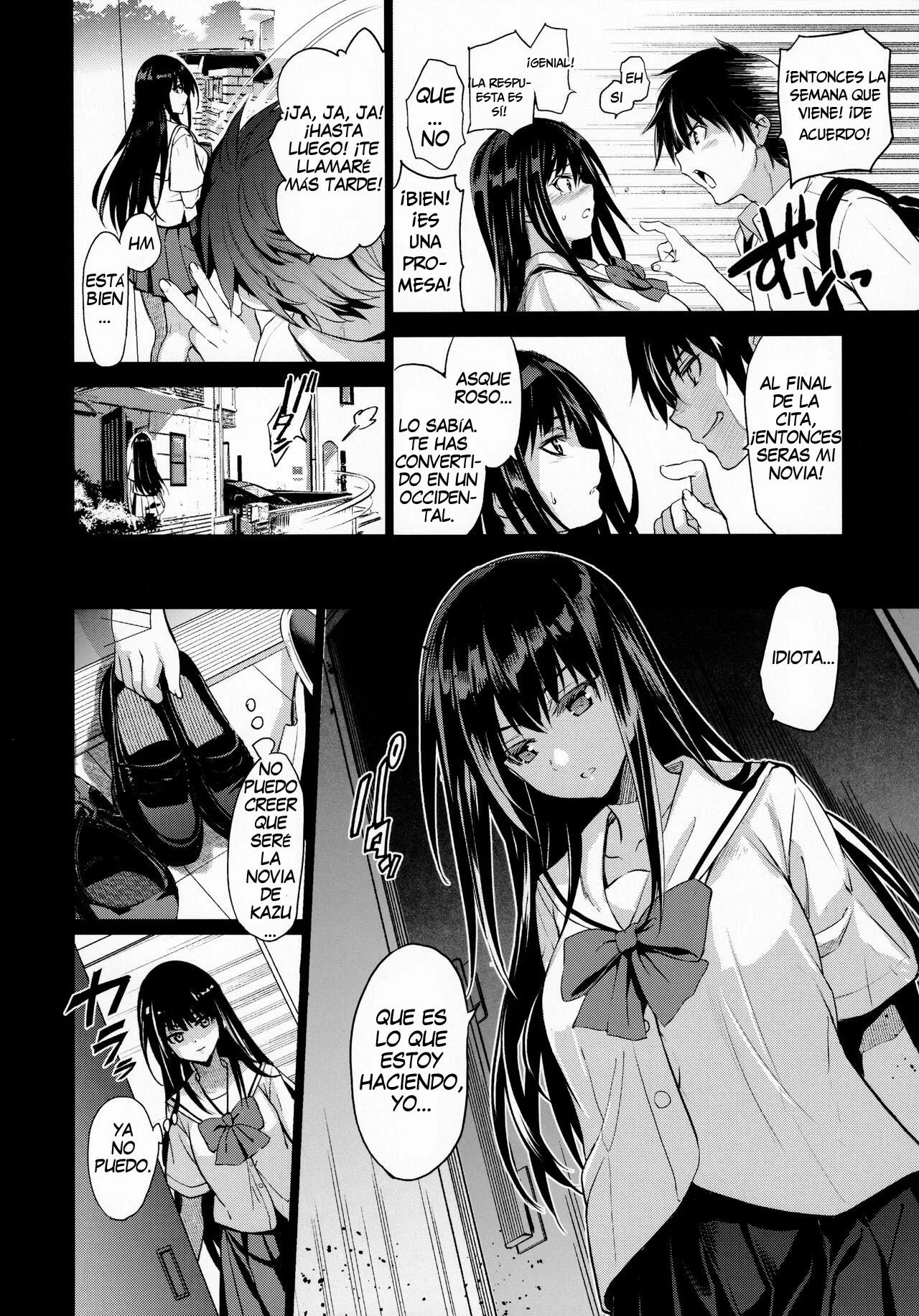 Otonari no Nie Ni (2) – Chichi ni Enko o Shiirareru Osananajimi - Page 6