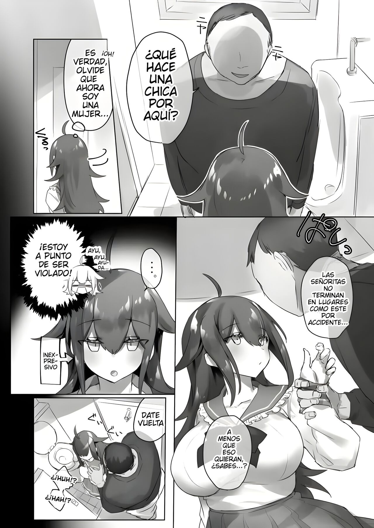 Jotaika shita Mama Machigaete Danshi Toile ni Haittara Hentai ni Tsukamatte Sex-chuu ni Hounyou suru no ga Suki ni Naru TS-ko no | Chico convertido en chica que entra por error en un baño de hombres termina violado - Page 7