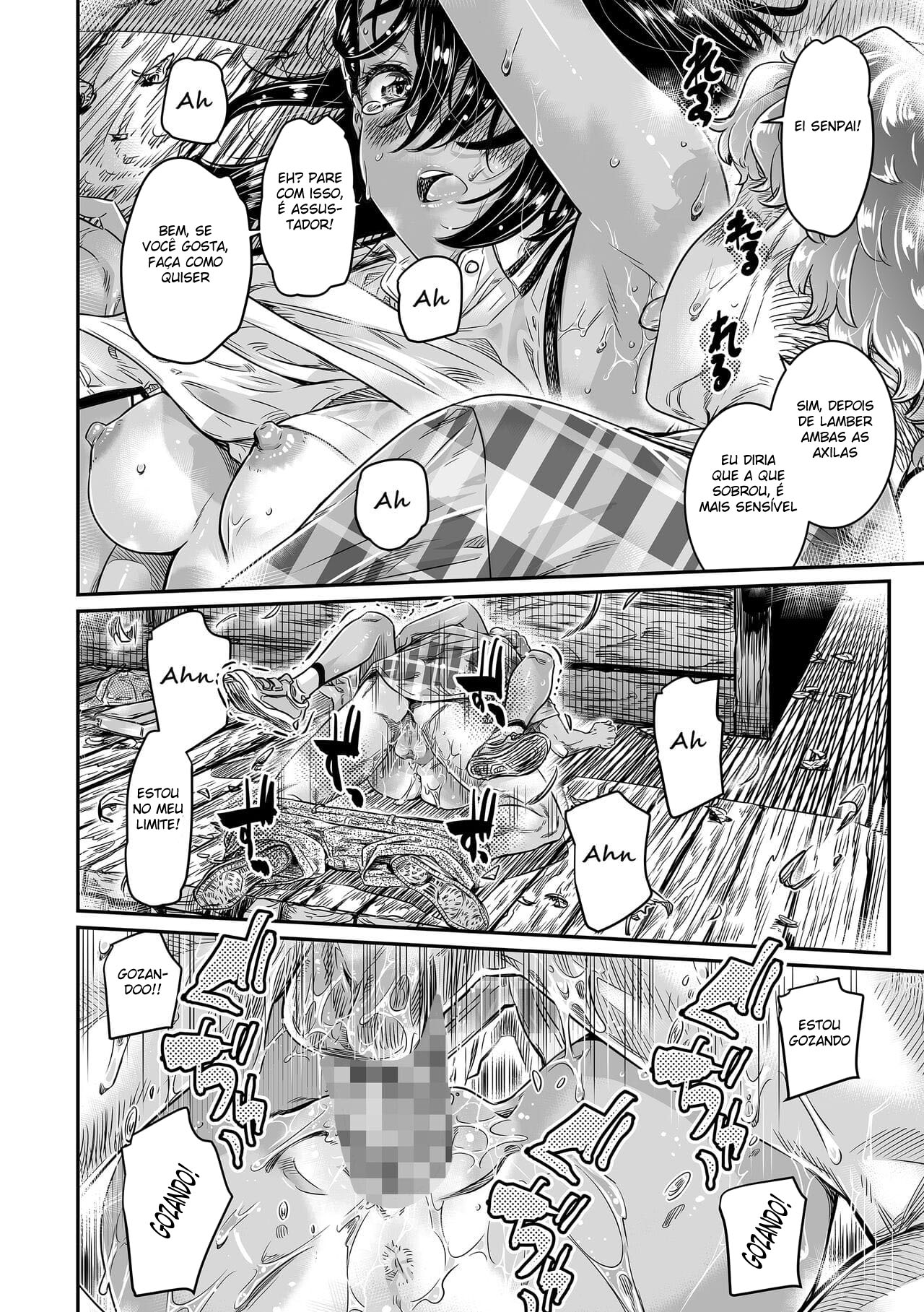 Uma Garota Safada Bronzeada Convida Seu Senpai Virgem para Fazer Sexo ao Ar Livre - Page 27
