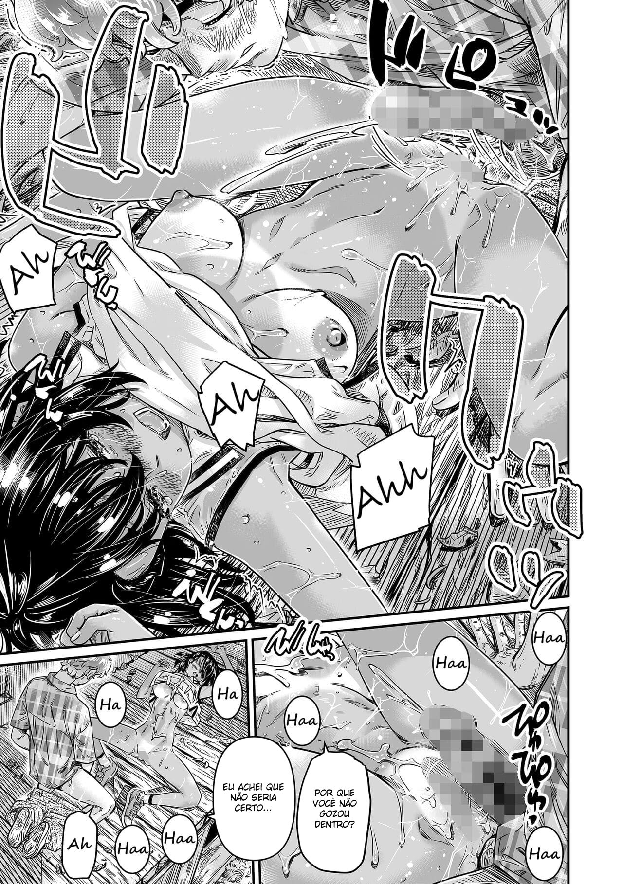 Uma Garota Safada Bronzeada Convida Seu Senpai Virgem para Fazer Sexo ao Ar Livre - Page 28