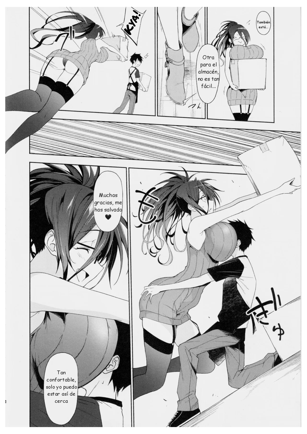 Kyonyuu Megane Dosukebe Oneee-san ni Fudeoroshi Gyaku Ra Sex de Moteasobareru. | Fui devorado por la bella gerente de lentes y enormes pechos. - Page 5