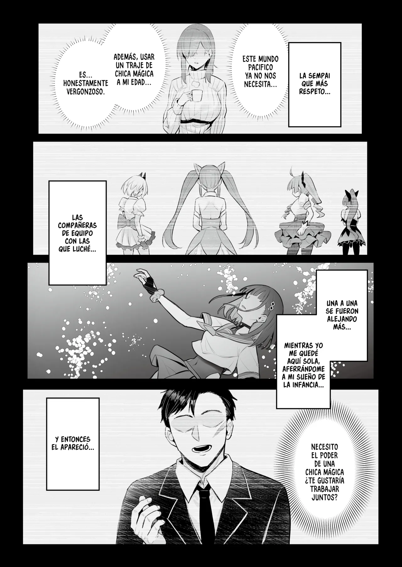 Moto Mahou Shoujo no Shigoto Hanashi Ao | El Trabajo De La Ex Chica Magica Azul - Page 14