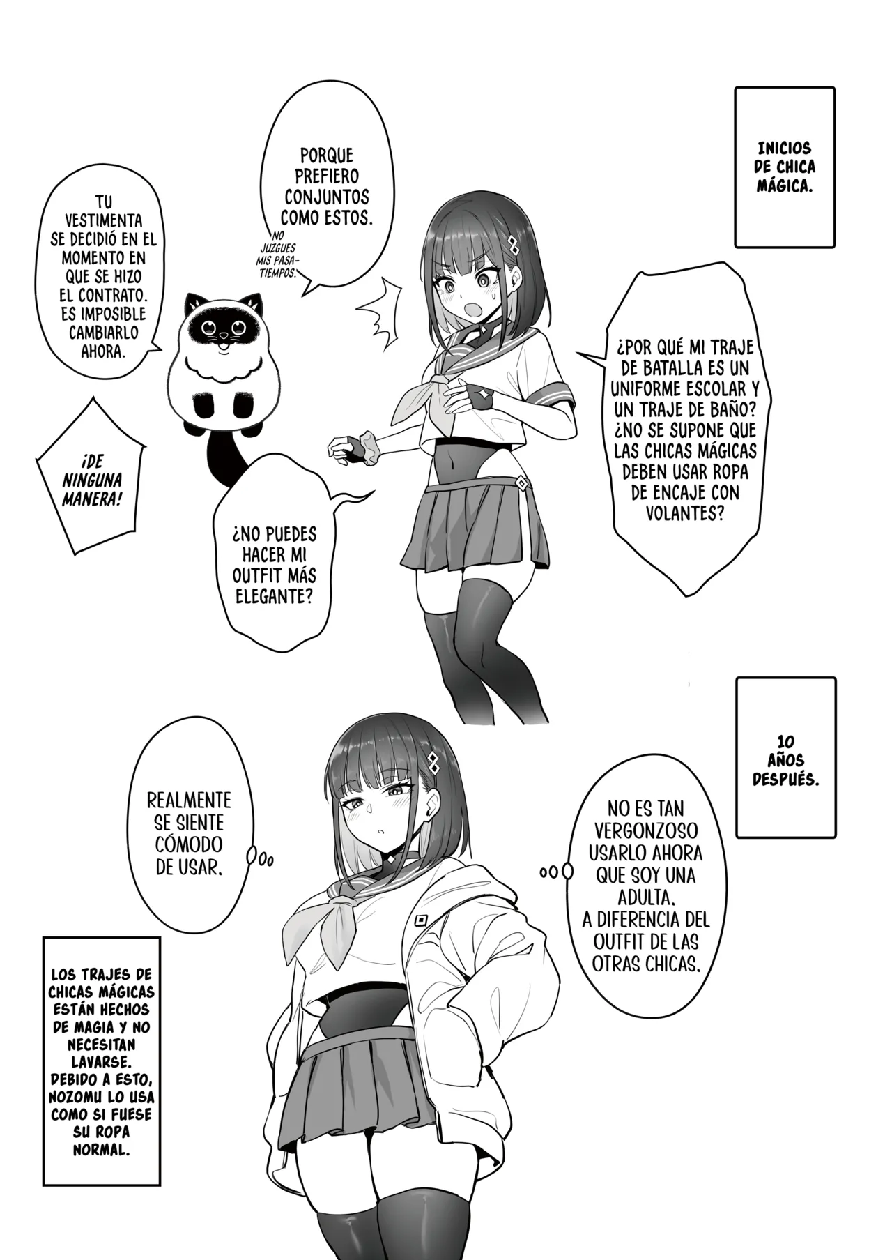 Moto Mahou Shoujo no Shigoto Hanashi Ao | El Trabajo De La Ex Chica Magica Azul - Page 34