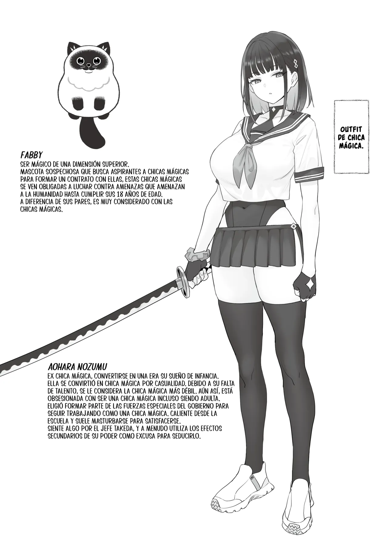 Moto Mahou Shoujo no Shigoto Hanashi Ao | El Trabajo De La Ex Chica Magica Azul - Page 35