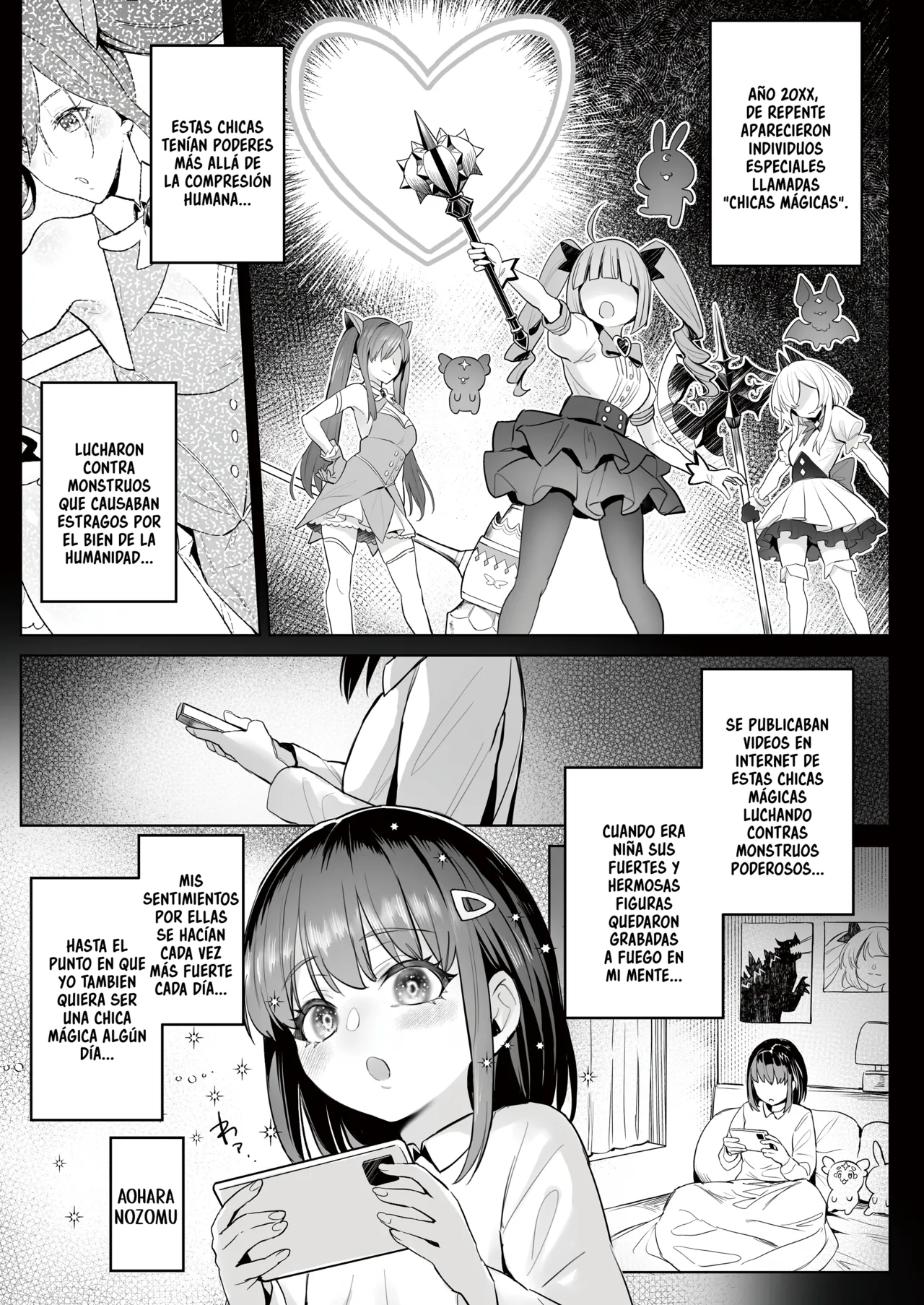 Moto Mahou Shoujo no Shigoto Hanashi Ao | El Trabajo De La Ex Chica Magica Azul - Page 4