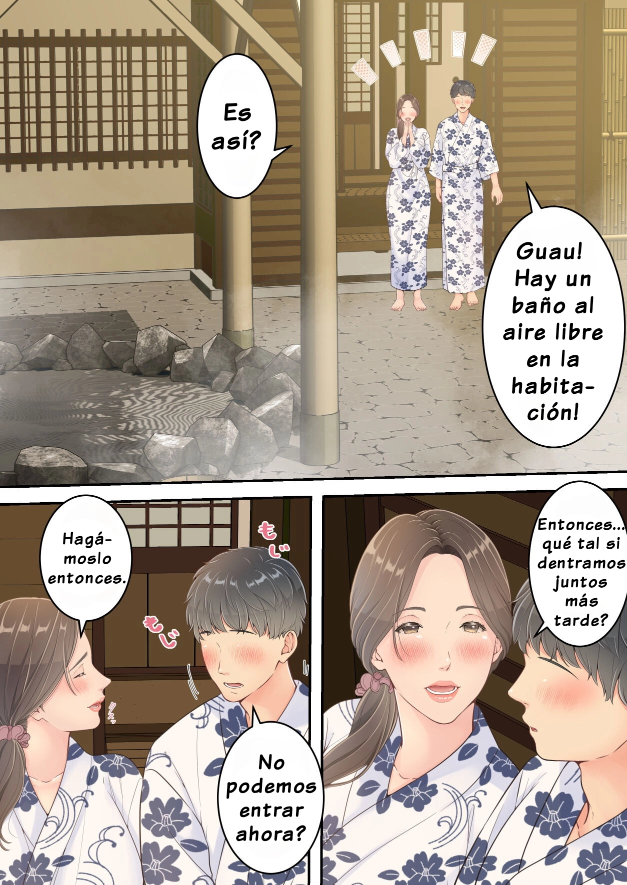 Matomo na Okaa-san ga Musuko to Onaidoshi na Otokonoko to Amaama Furin Ryokou shichau Hanashi - Page 55