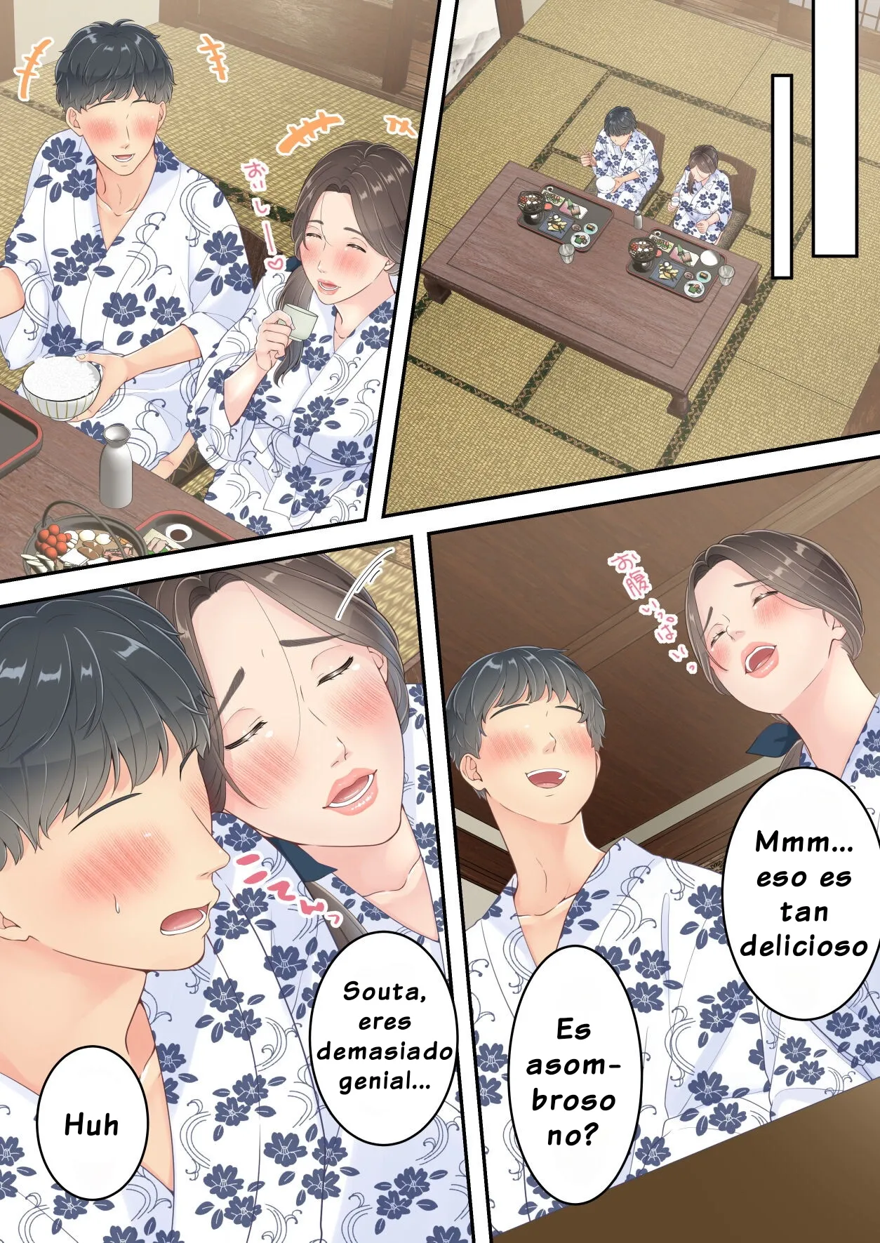 Matomo na Okaa-san ga Musuko to Onaidoshi na Otokonoko to Amaama Furin Ryokou shichau Hanashi - Page 64