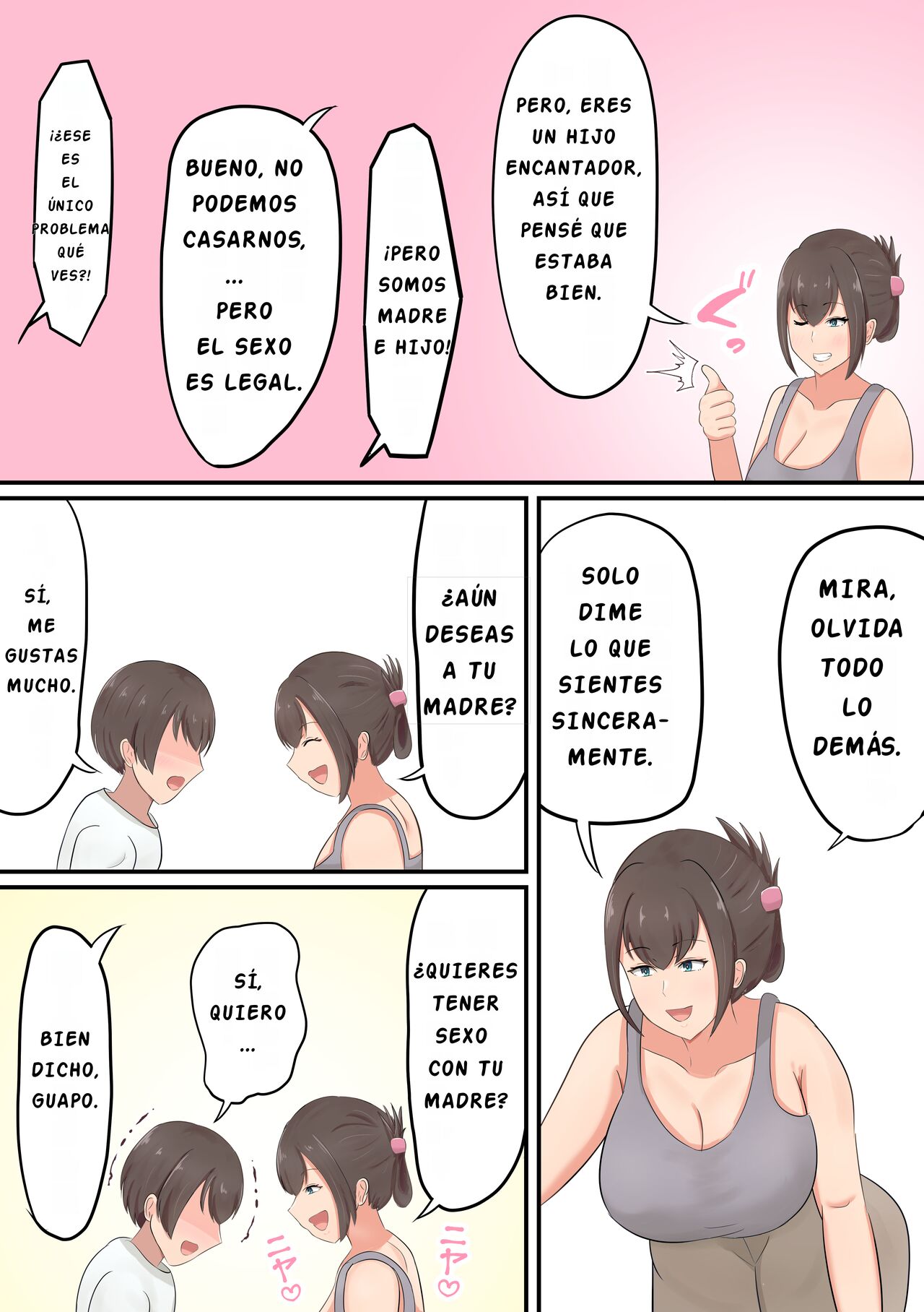 Oiwai ni Okaa-san ga Fudeoroshi Shite Kureta Hanashi | ¡¡Celebarndo con mama mi primer empleo!! - Page 8