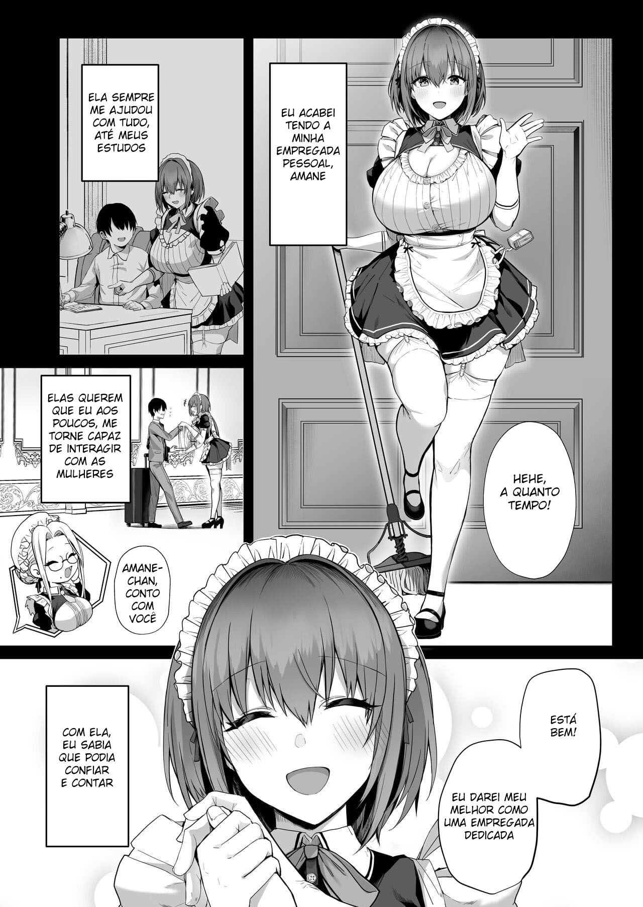 Amor de Empregada – Uma História Sobre Fazer Sexo com uma Empregada Gentil, Doce, de Seios Grandes e Sexy - Page 8