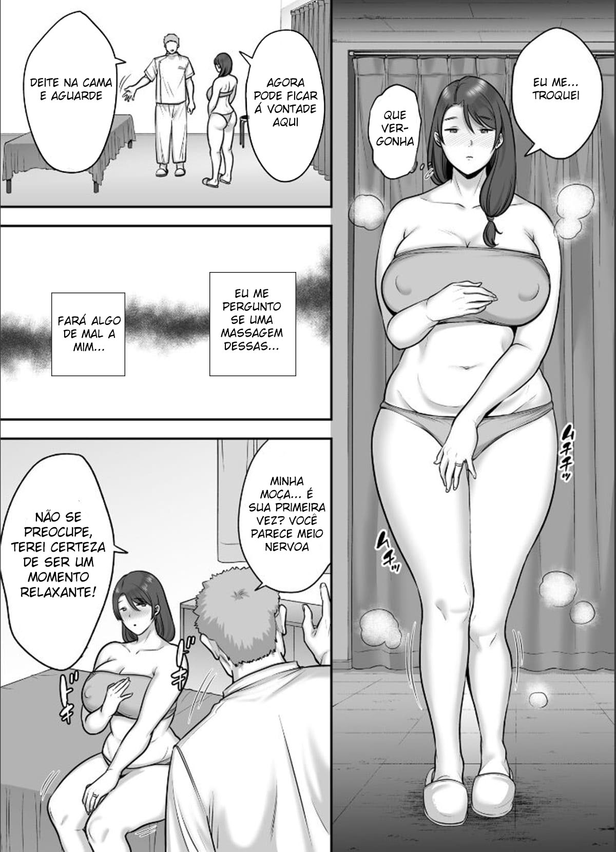 Razão pela Qual uma Mulher Casada com uma Figura Esbelta se Apaixona por um Massagista Pervertido - Page 9