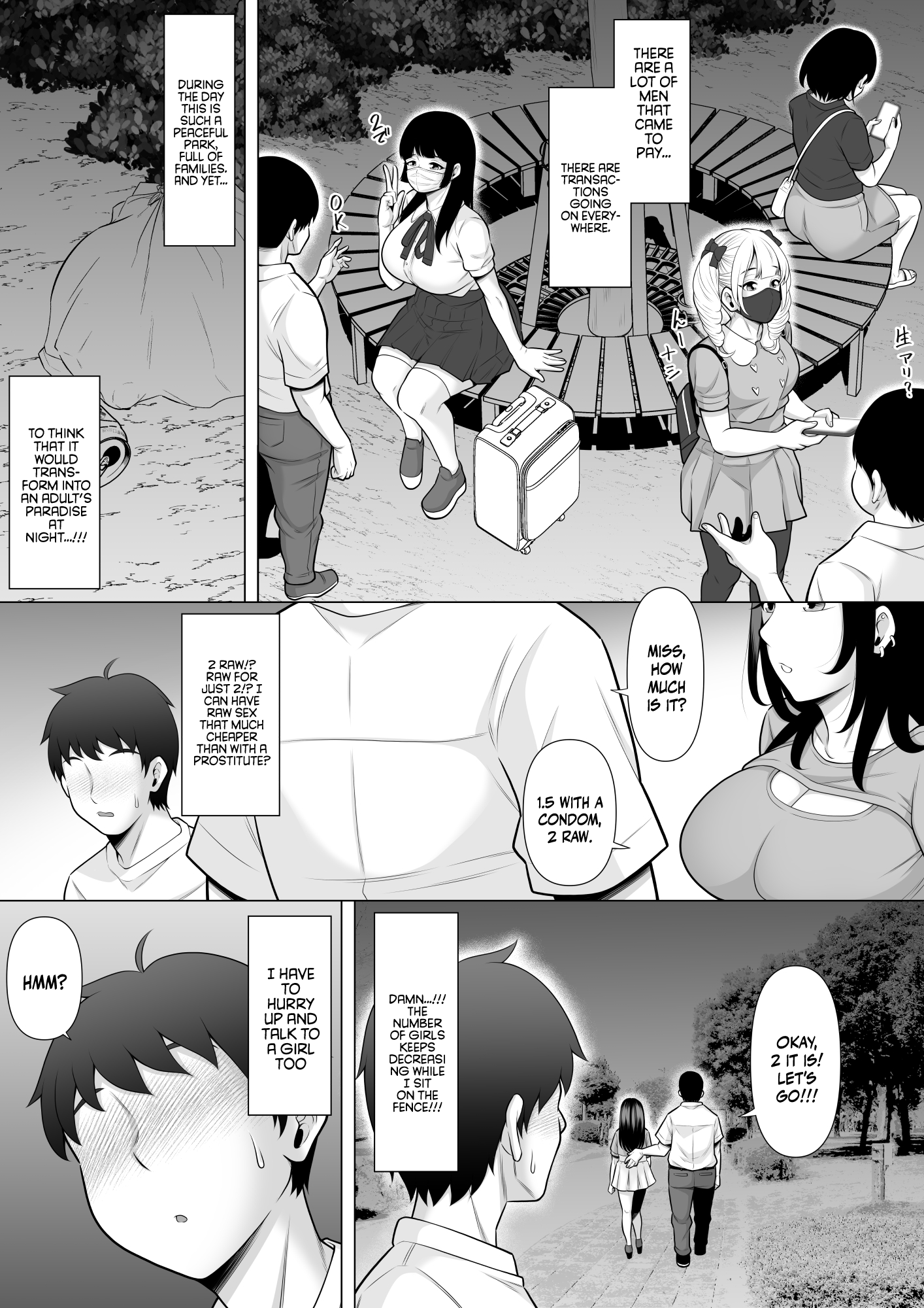 Uwasa no Tachinbo Kouen de Kuro Gal JK Katte Nama Nakadashi Shita Hanashi - Page 5