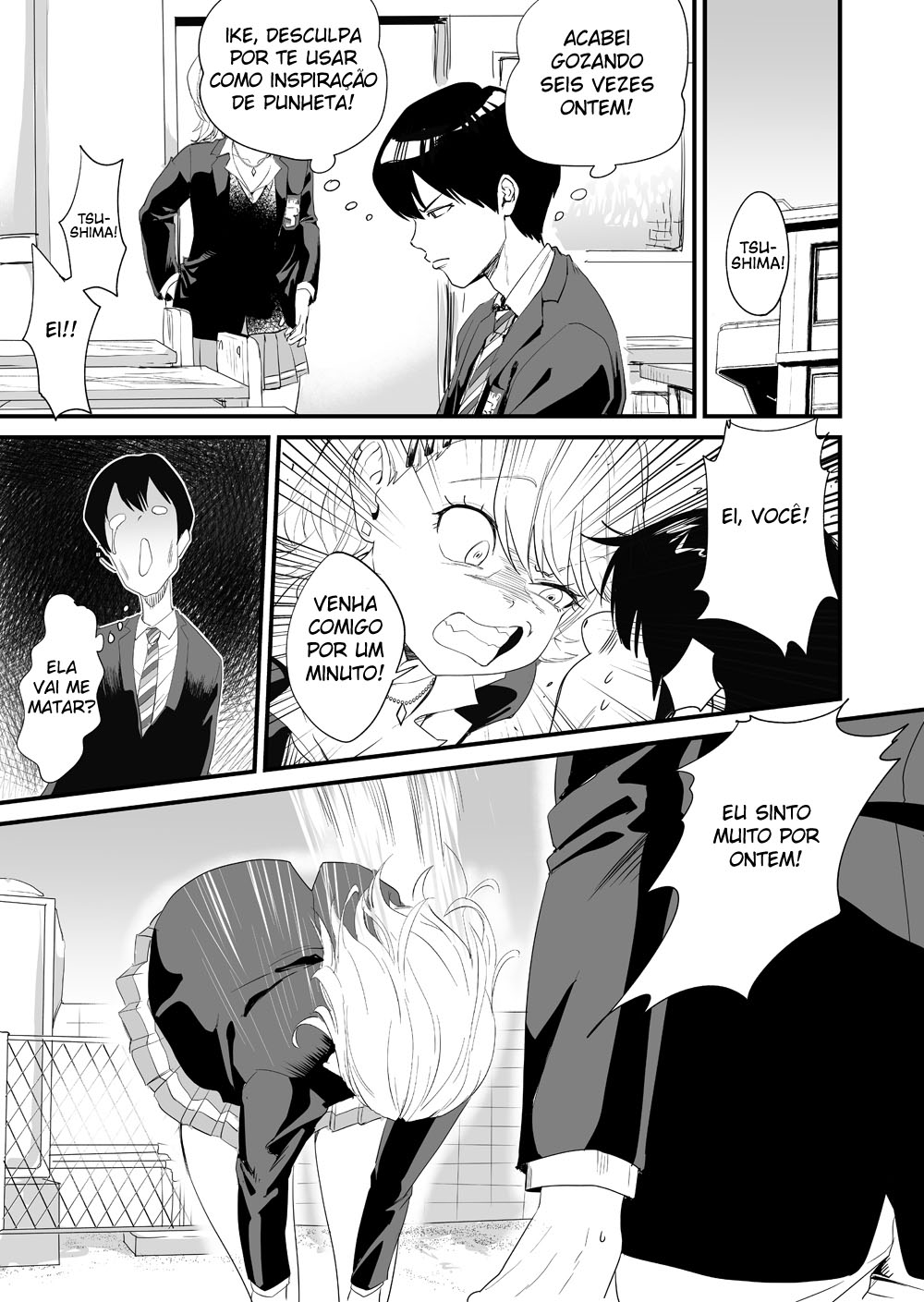 A Garota Gyaru Está Gozando Dentro do Ônibus - Page 9