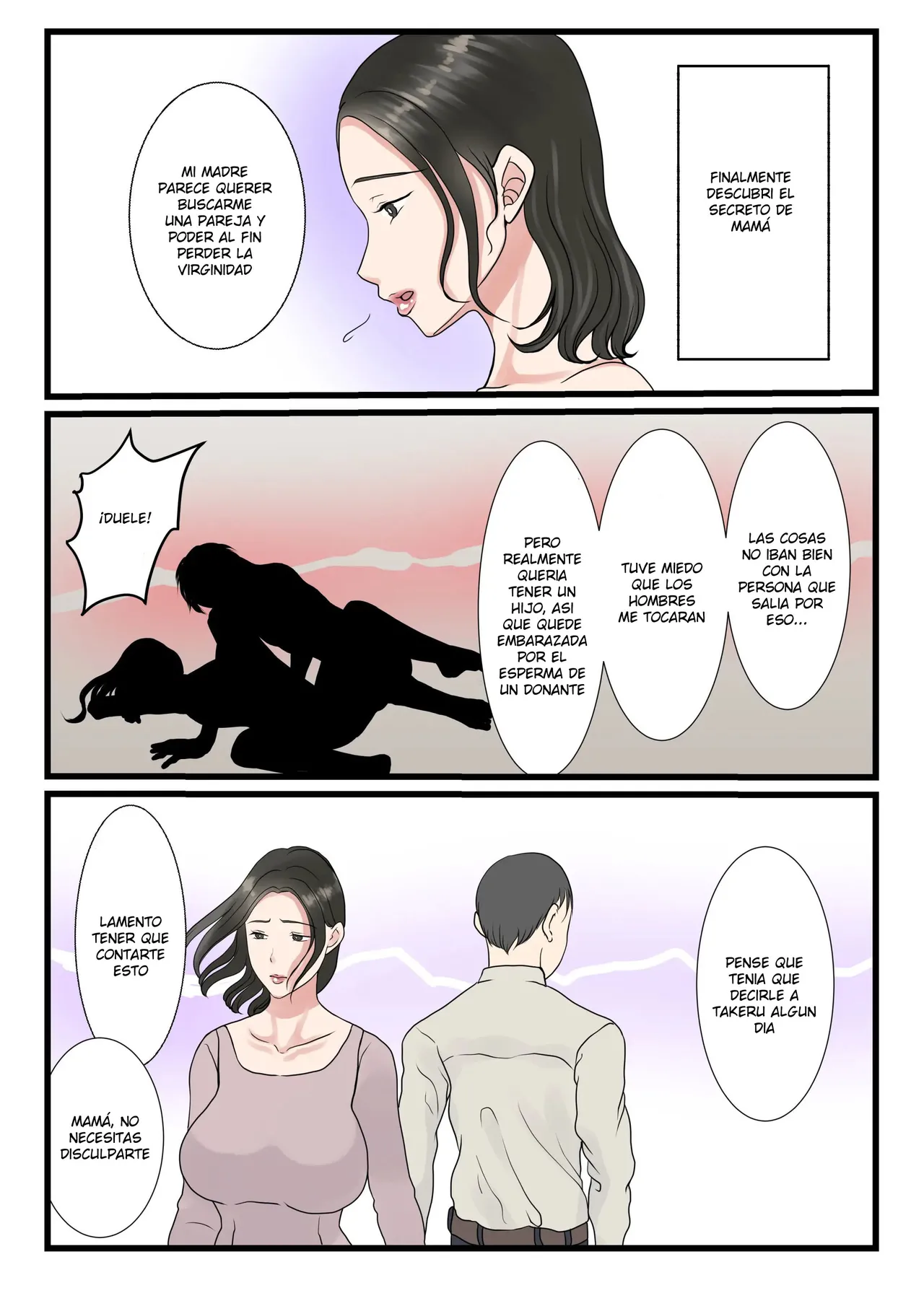 hojo no Haha wa Musuko ni Dakarete Ko o Haramu | Una Madre Virgen ConsibeE Un Hijo Con Su Hijo - Page 12