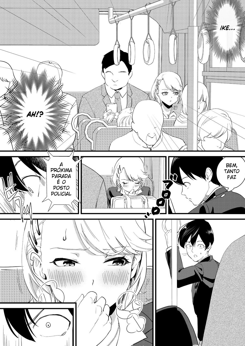 A Garota Gyaru Está Gozando Dentro do Ônibus - Page 12