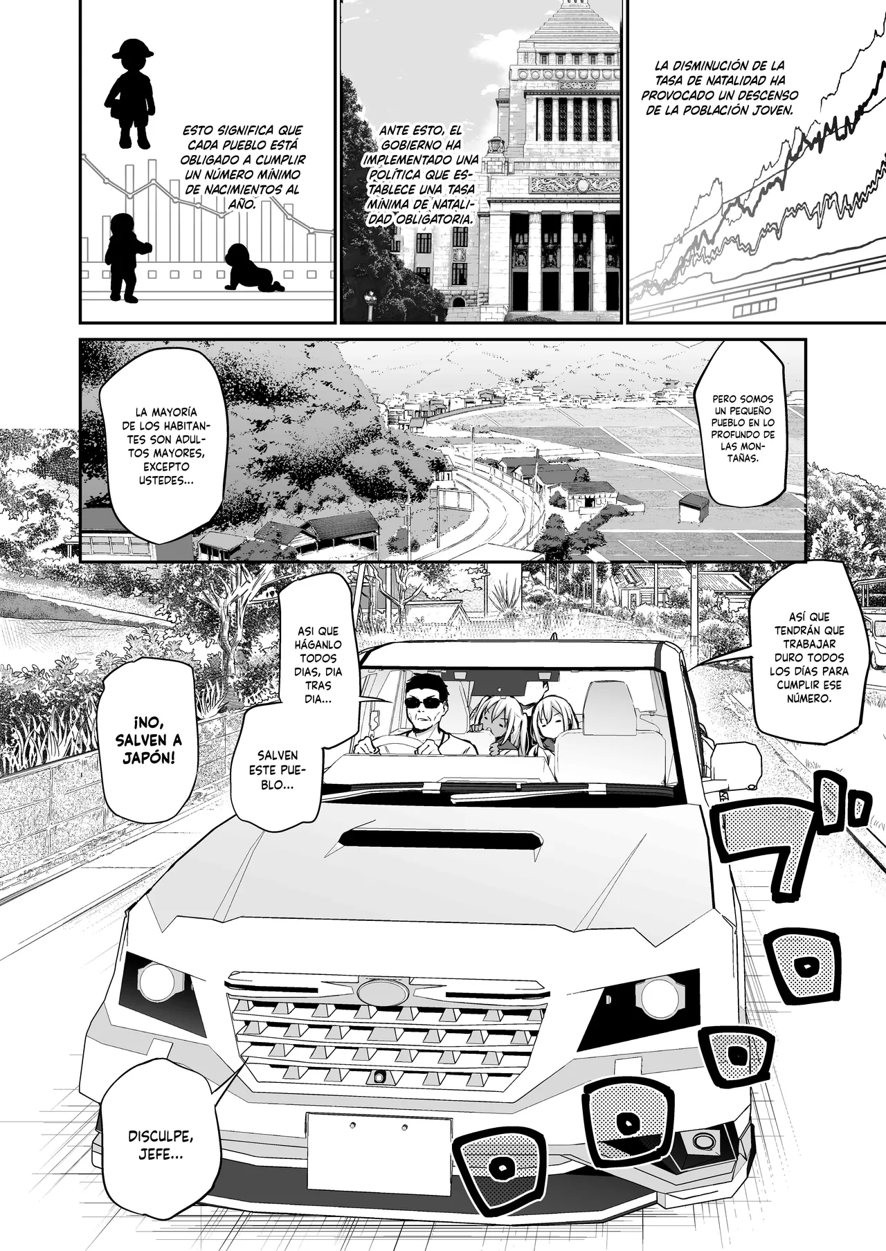 Imouto-tachi o Haramasenai to Derarenai Mura | Un Pueblo del que no Puedo Salir a Menos que Embarace a Mis Hermanas - Page 2