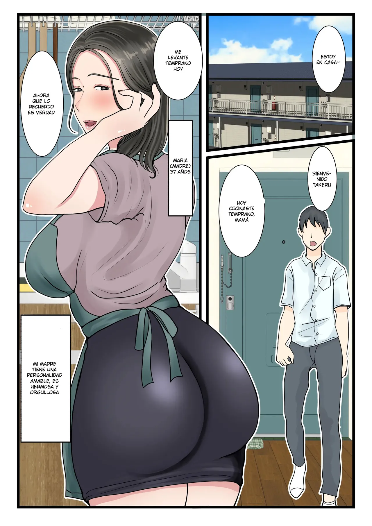 hojo no Haha wa Musuko ni Dakarete Ko o Haramu | Una Madre Virgen ConsibeE Un Hijo Con Su Hijo - Page 2