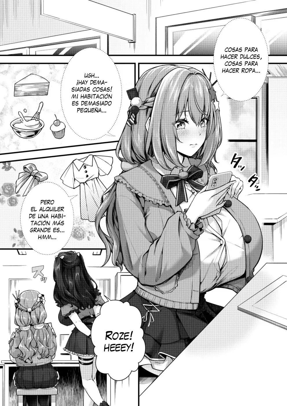 Chobakunyuu de Bonyuu Taishitsu no Watakushi to Hara ni Ichimotsu o Kakushite iru Jiraikei Joshi no Dousei Seikatsu | Vida de Convivencia Entre Una Chica de Grandes Tetasque Lactan y Una Chica con Un Gran Bulto - Page 3