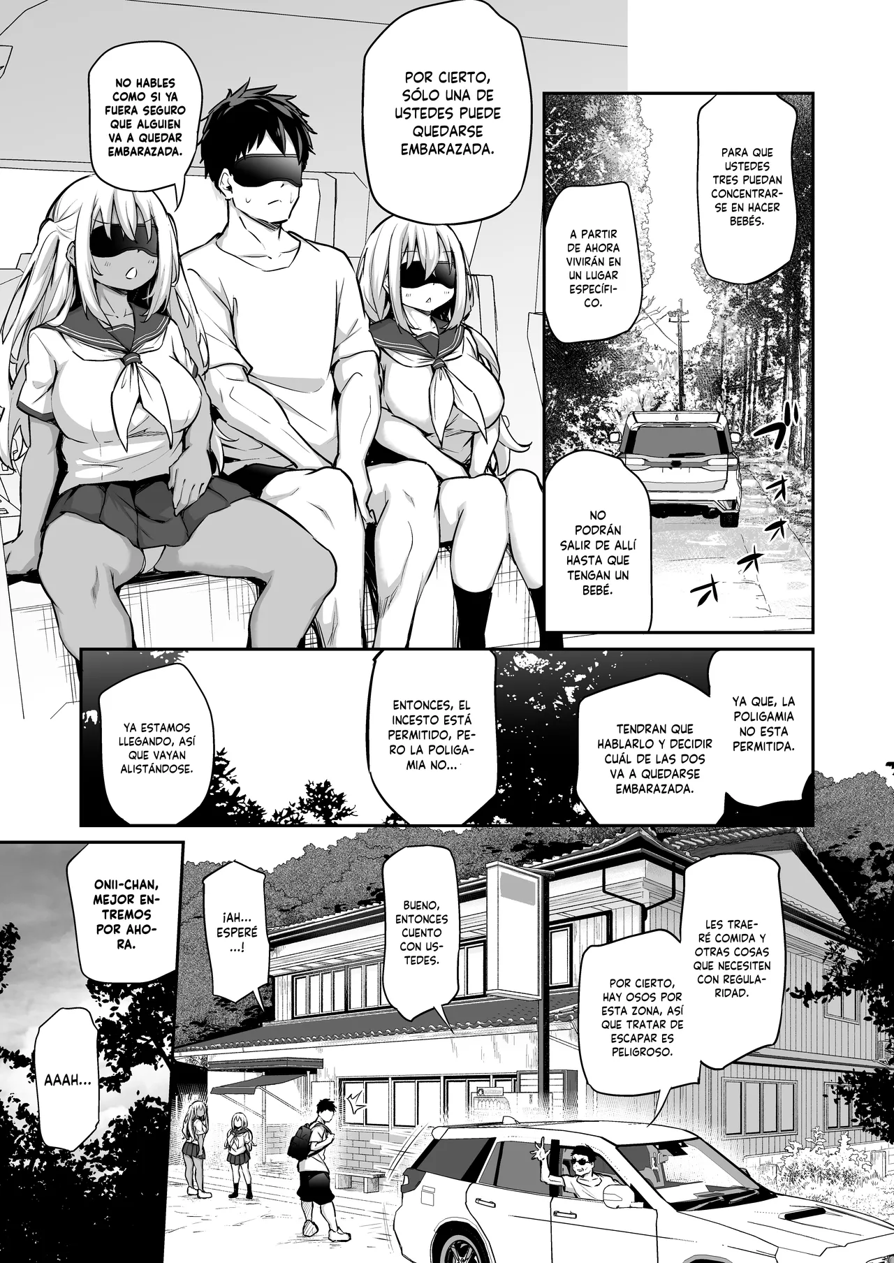 Imouto-tachi o Haramasenai to Derarenai Mura | Un Pueblo del que no Puedo Salir a Menos que Embarace a Mis Hermanas - Page 4