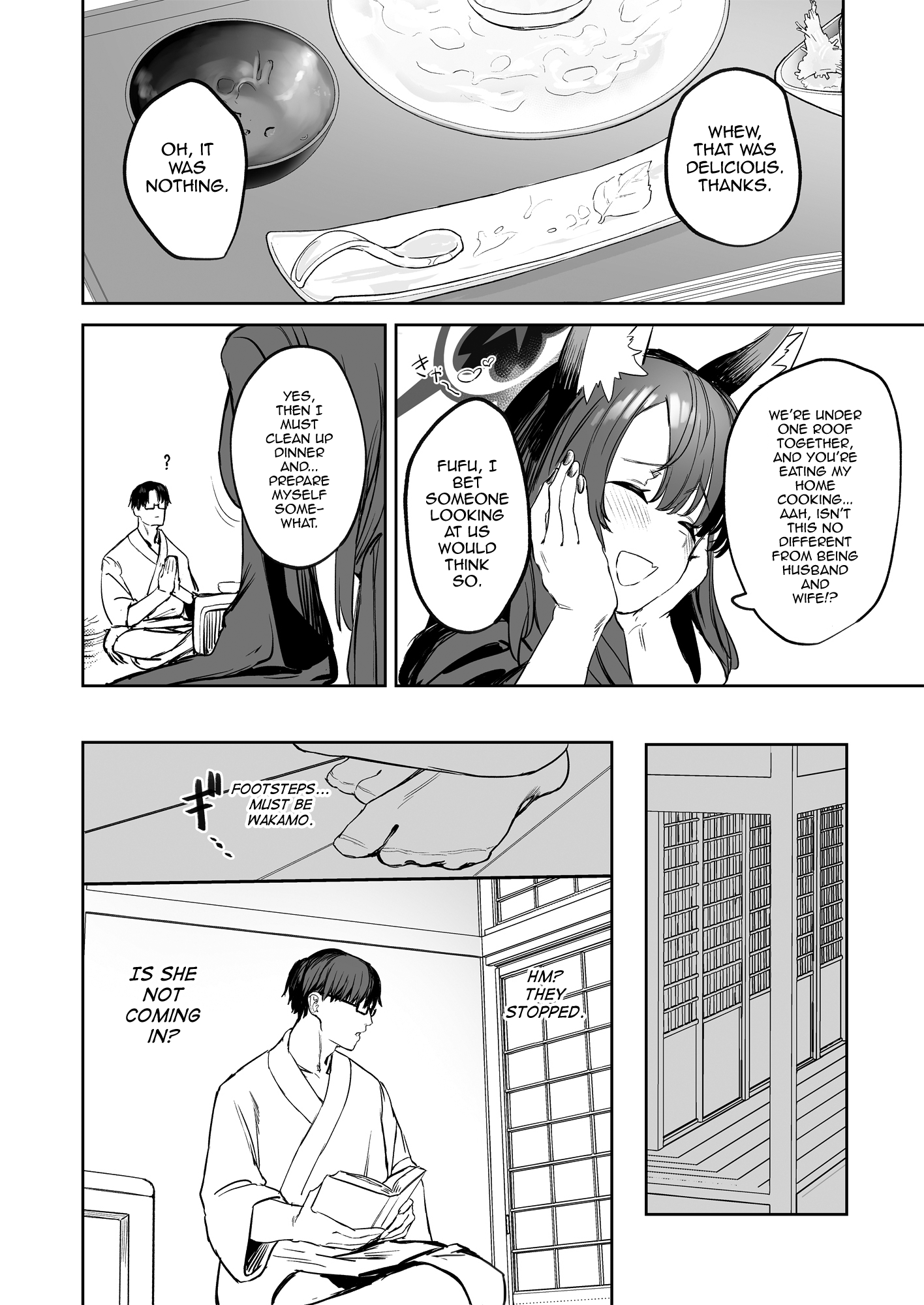 Yane no Shita Wakamo to Futari Omotenashi | Underneath One Roof, Together With Wakamo, Hospitality. - Page 10