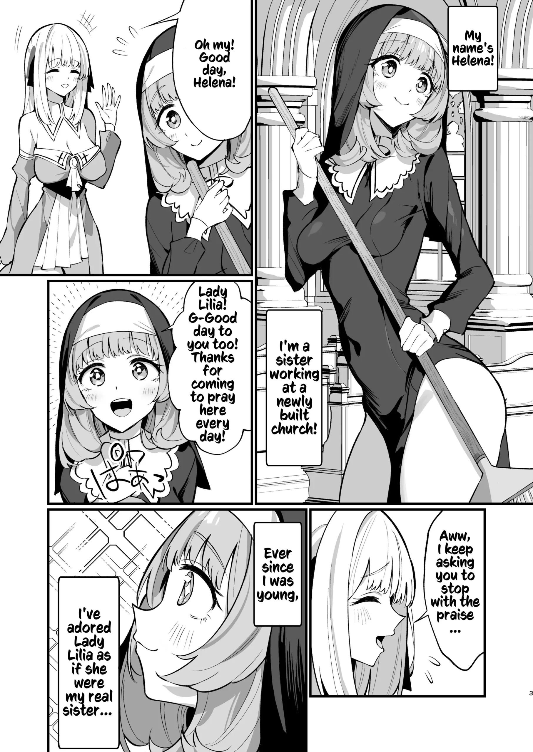 Sister Kanzen Haiboku. ~Muchi na Sister ga honnou de Hatsujo Koubi Surumade~ | A Sister’s Absolute Defeat: Until an Innocent Nun Enters Heat and Indulges in Passionate Mating Sex - Page 3