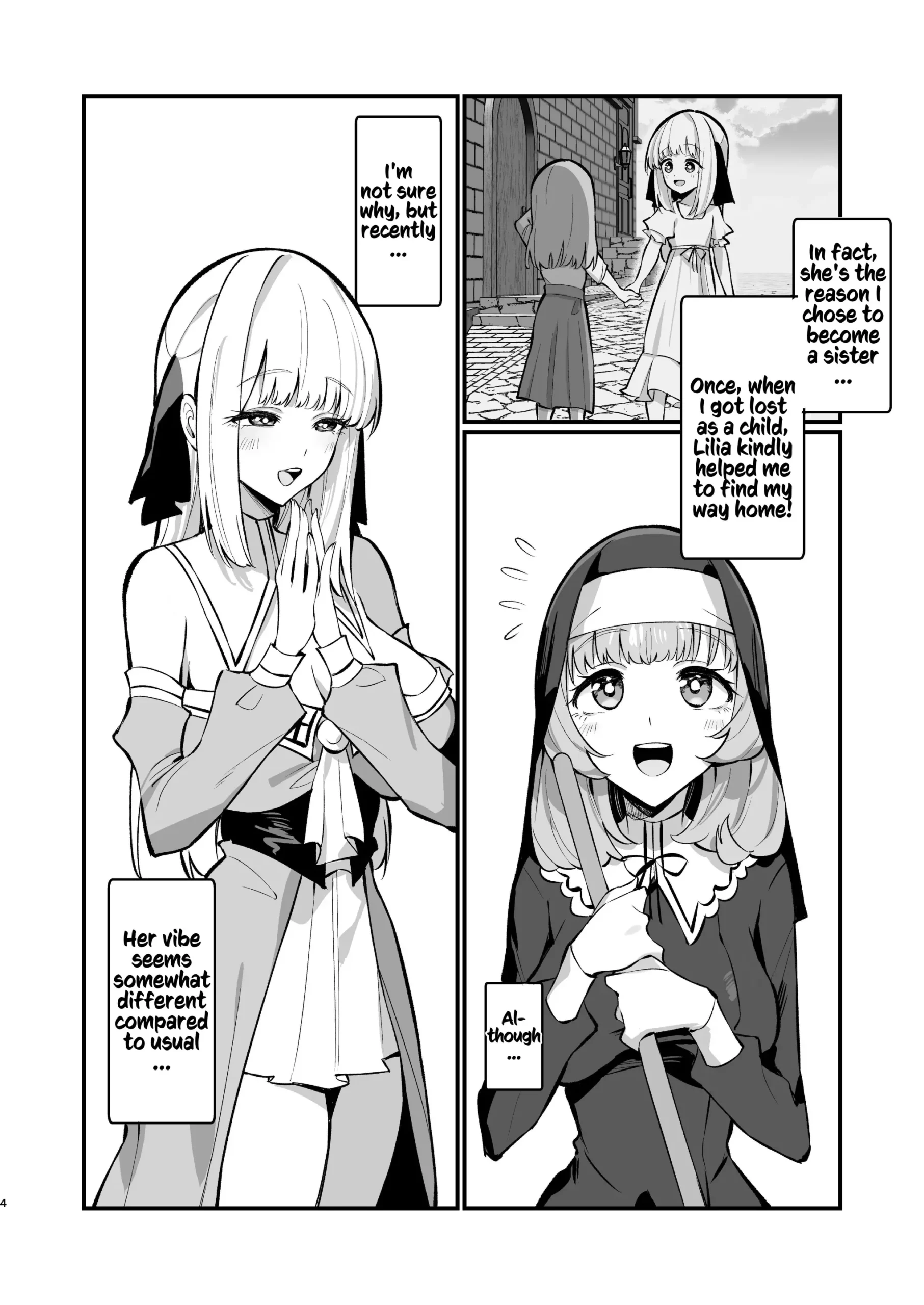 Sister Kanzen Haiboku. ~Muchi na Sister ga honnou de Hatsujo Koubi Surumade~ | A Sister’s Absolute Defeat: Until an Innocent Nun Enters Heat and Indulges in Passionate Mating Sex - Page 4
