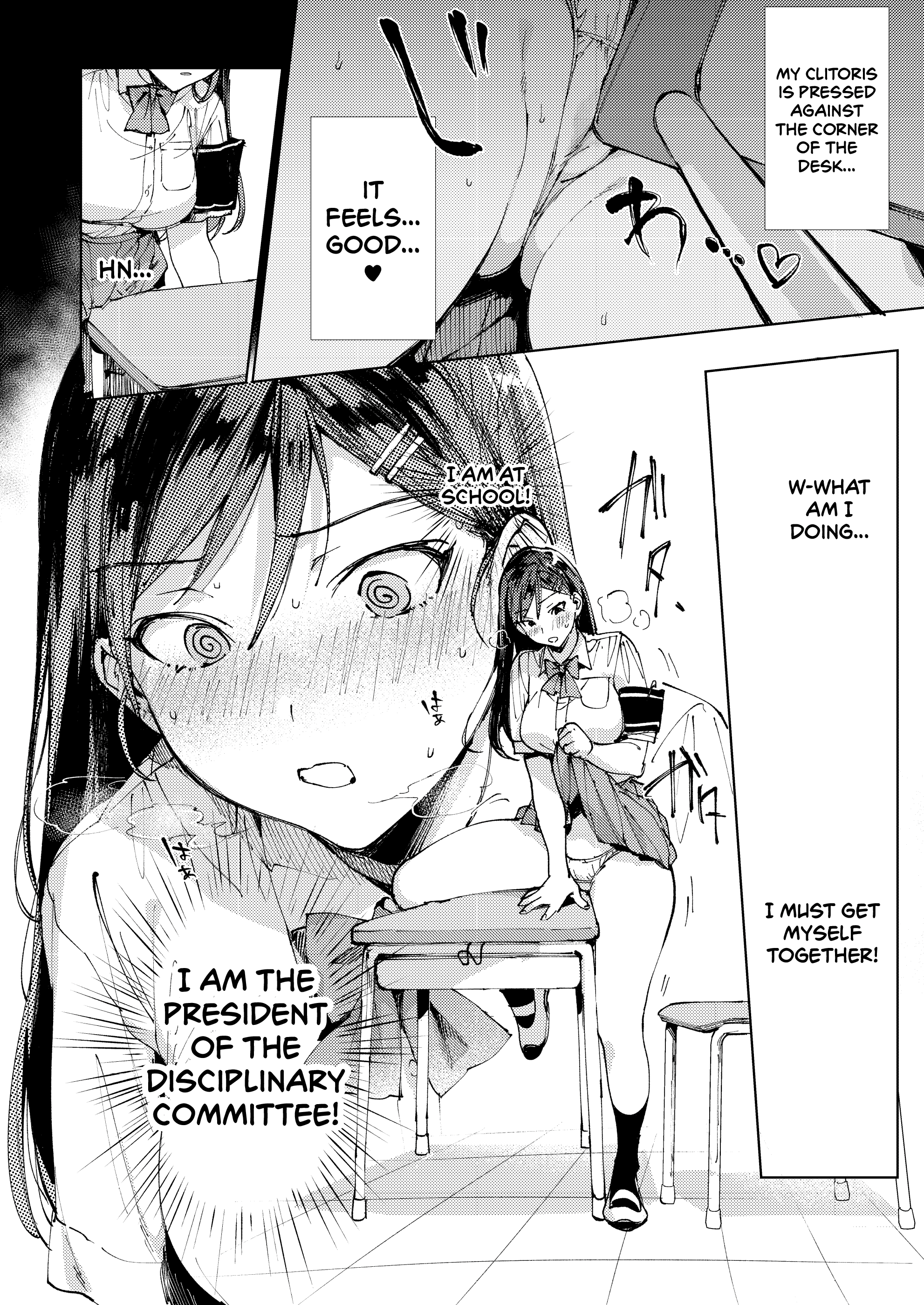 Kiritsu ni Kibishii Fuuki Iinchou wa Kounai de Himitsu no Dosukebe Onanie ga Yamerarenai! | The Strict Head of the DIsciplinary Committee Just Can’t Stop Masturbating at School! - Page 11