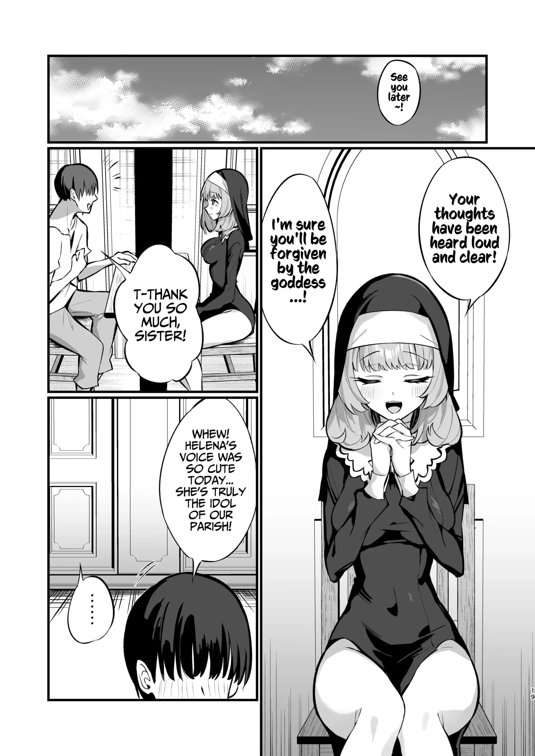 Sister Kanzen Haiboku. ~Muchi na Sister ga honnou de Hatsujo Koubi Surumade~ | A Sister’s Absolute Defeat: Until an Innocent Nun Enters Heat and Indulges in Passionate Mating Sex - Page 19