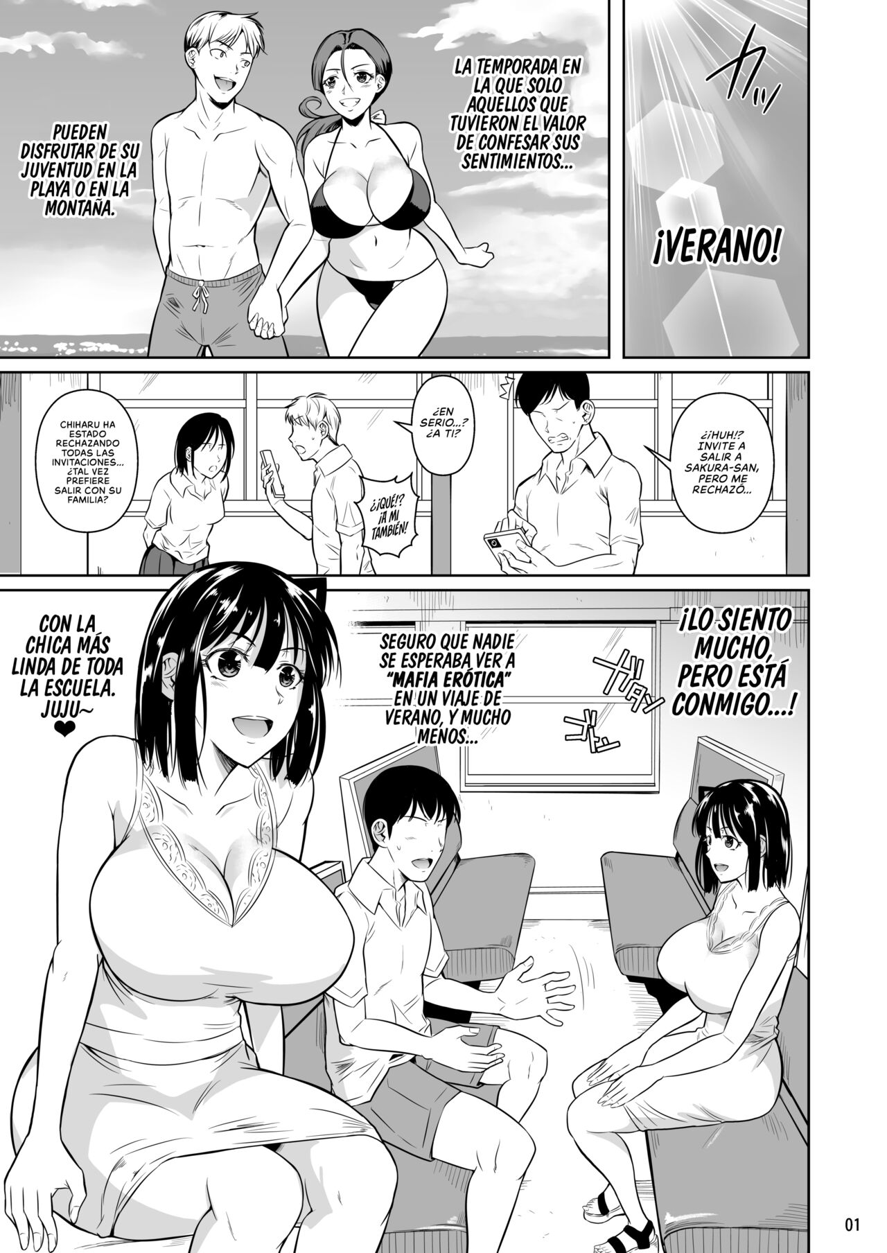 Bocchi no Mob 3 Kanojo ga Dosukebe Mizugi ni Kigaetara | Un Mafioso Erótico toma la Decisión Correcta cuando ve a su Novia en un Traje de Baño Lascivo 3 - Page 2