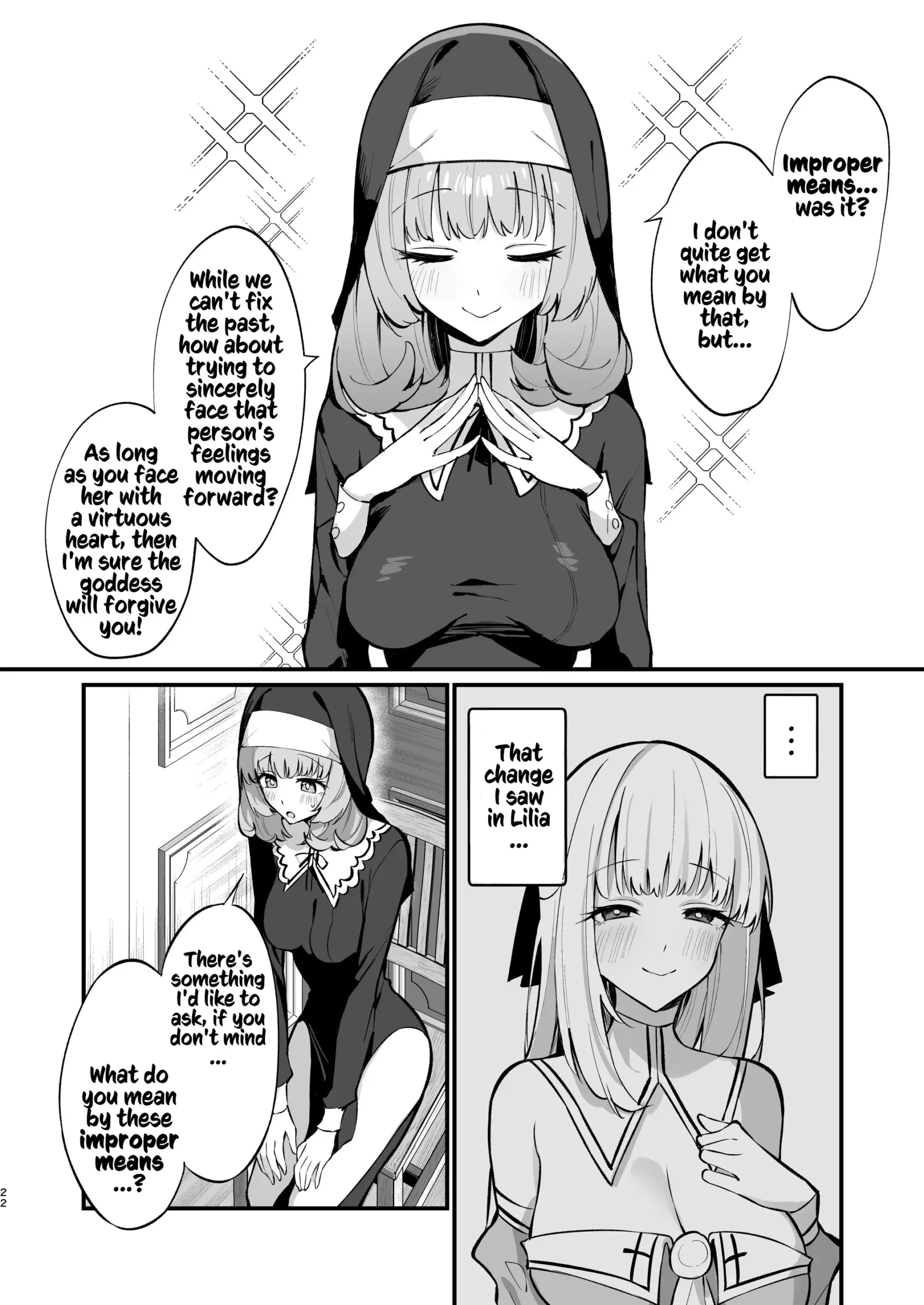 Sister Kanzen Haiboku. ~Muchi na Sister ga honnou de Hatsujo Koubi Surumade~ | A Sister’s Absolute Defeat: Until an Innocent Nun Enters Heat and Indulges in Passionate Mating Sex - Page 22