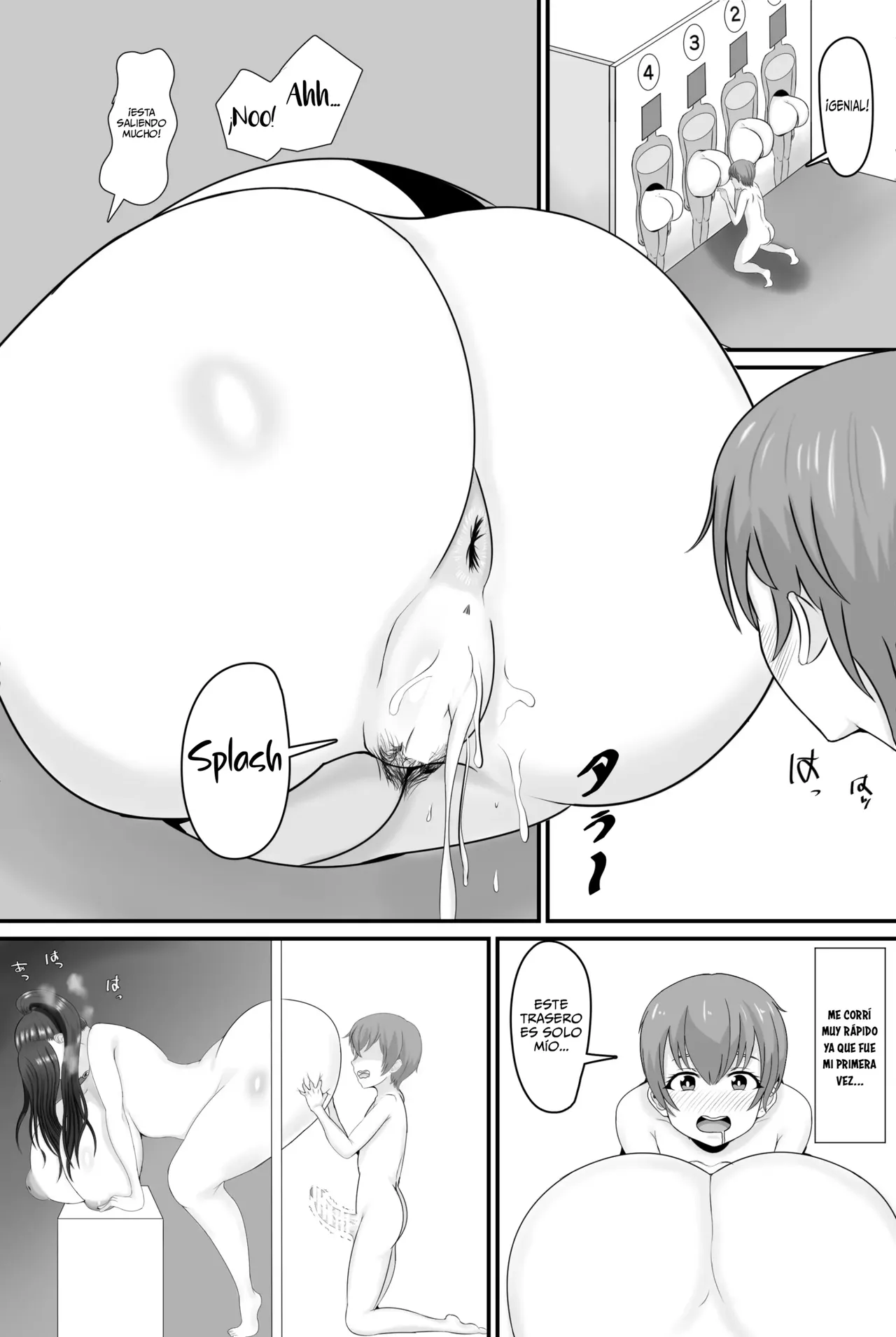 Kyonyuu Kyojiri Mama o Tasuketa Kereba Mama no Hadaka Atete Mite | Si quieres ayudar a una mamá de grandes tetas y culo Grande, intenta adivinar su cuerpo desnudo - Page 29