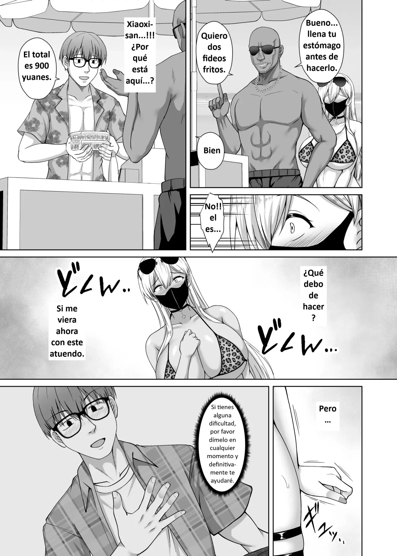 Kanojo ga Kami o Someta Wake ~Kataomoi no Seiso Kurokami Ojou-sama ga Boku no Shiranai Tokoro de Otoko no Aji o Oboeru Hanashi~ | La Razón por la que se Pintó el Cabello ~La Historia de una Joven de Cabello Negro Puro que Está Enamorada de un Hombre sin que Yo lo Sepa~ - Page 35