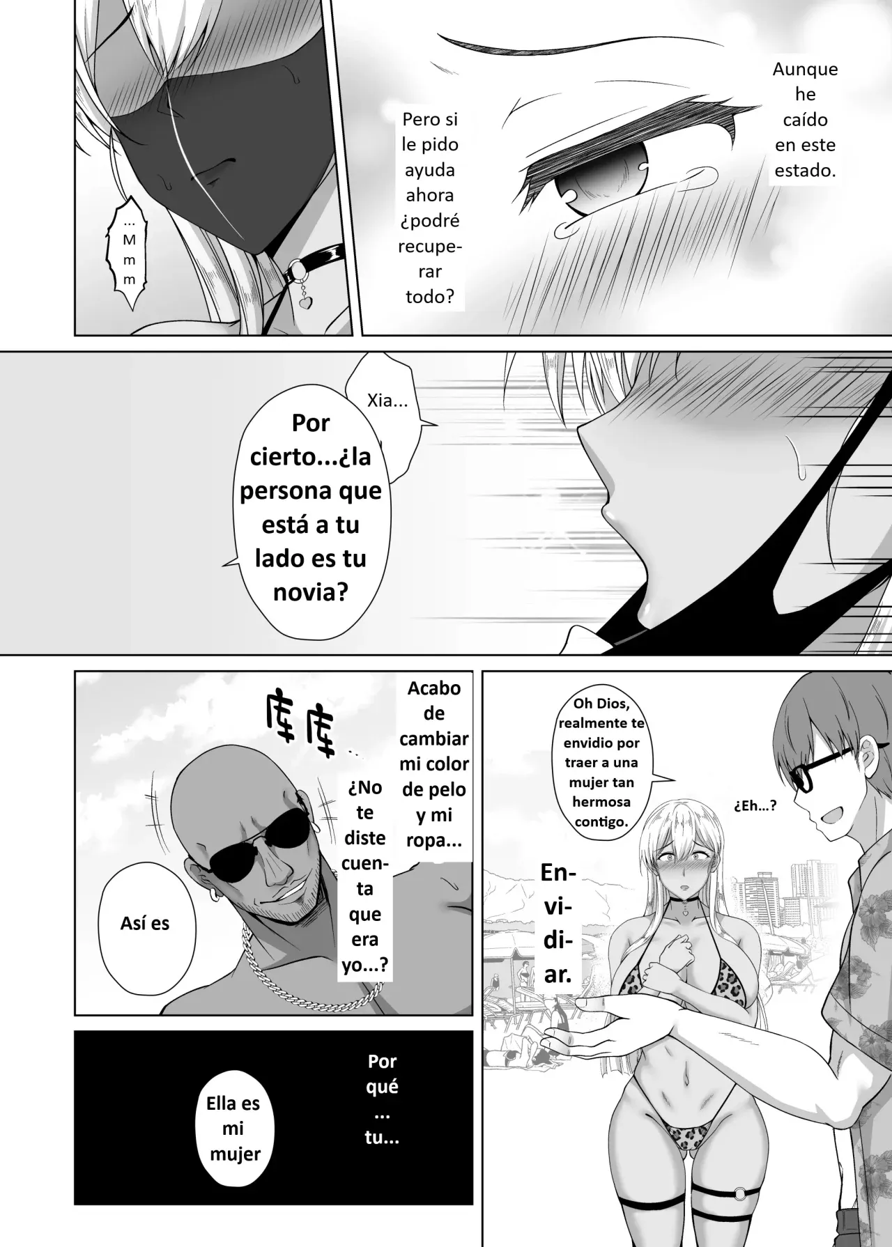 Kanojo ga Kami o Someta Wake ~Kataomoi no Seiso Kurokami Ojou-sama ga Boku no Shiranai Tokoro de Otoko no Aji o Oboeru Hanashi~ | La Razón por la que se Pintó el Cabello ~La Historia de una Joven de Cabello Negro Puro que Está Enamorada de un Hombre sin que Yo lo Sepa~ - Page 36