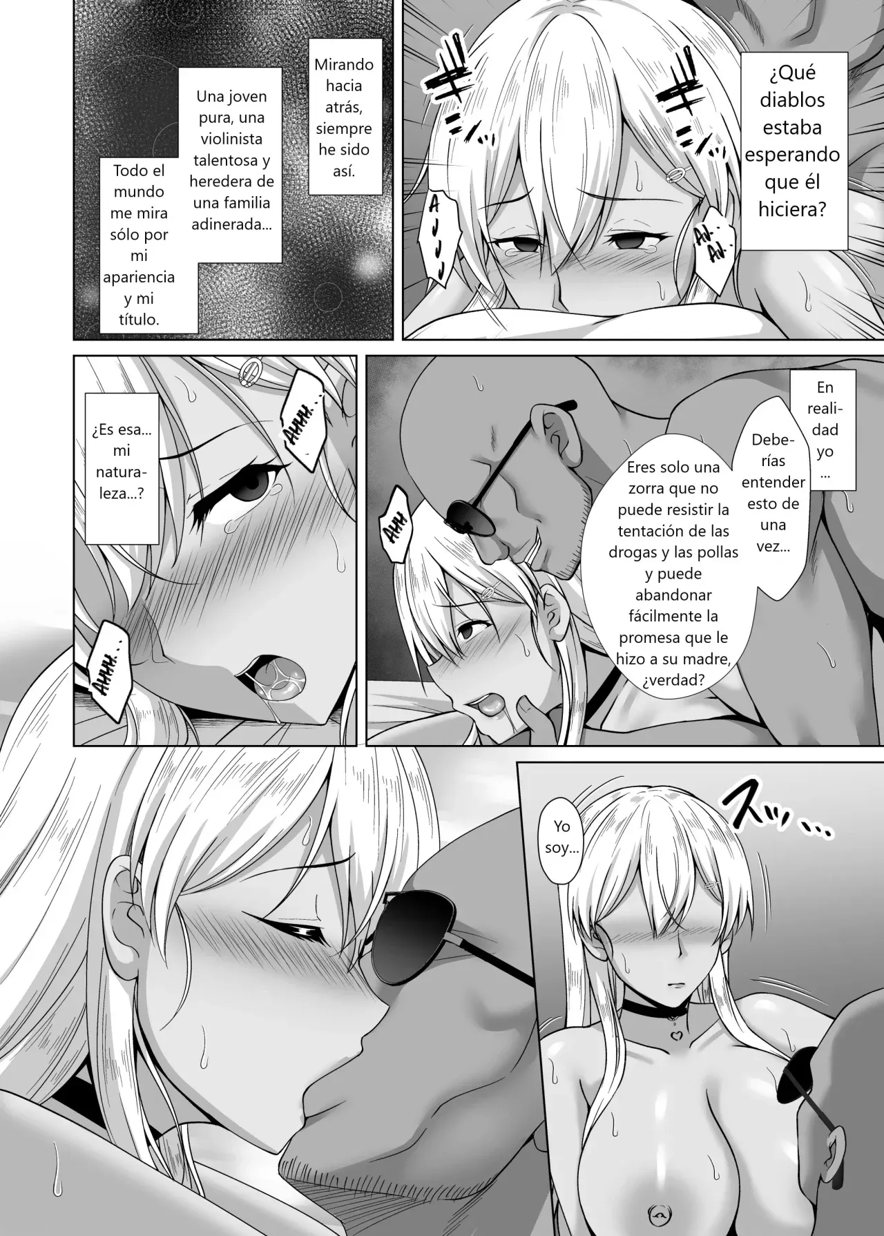 Kanojo ga Kami o Someta Wake ~Kataomoi no Seiso Kurokami Ojou-sama ga Boku no Shiranai Tokoro de Otoko no Aji o Oboeru Hanashi~ | La Razón por la que se Pintó el Cabello ~La Historia de una Joven de Cabello Negro Puro que Está Enamorada de un Hombre sin que Yo lo Sepa~ - Page 38