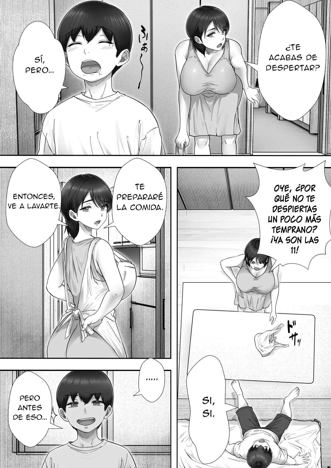 DeliHeal Kaa-chan 3 ~Daisukina Kaa-chan to Yari Makuri Handousei Sei Katsu~ | DeliHeal Kaa-chan 3 ~Teniendo Sexo con mi Madre y Nuestra Vida de Convivencia a Medias~ - Page 4