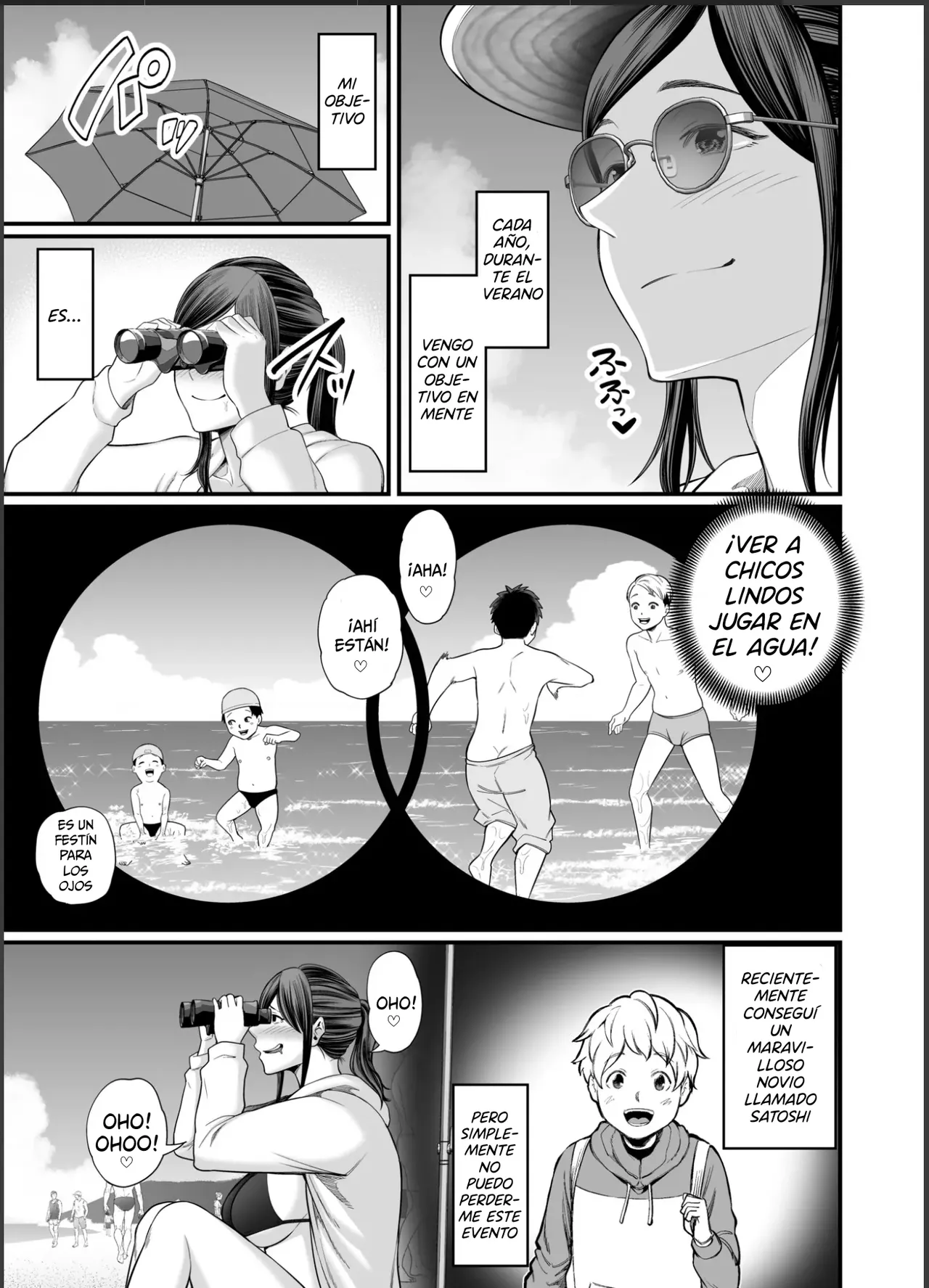 Toshishita Chin Gui Oba-san 2 ~Hitonatsu no Umi Monogatari Hen~ | La Señora Asalta Cunas 2 ~Una Historia de Verano en la Playa~ - Page 4