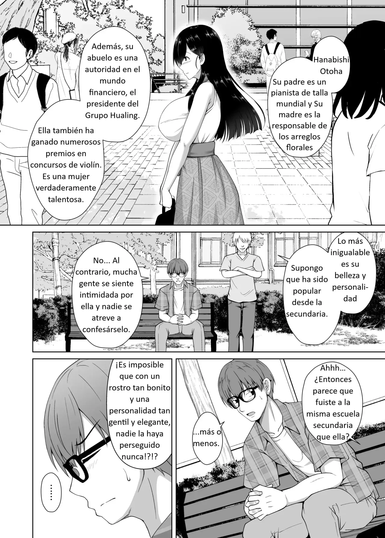 Kanojo ga Kami o Someta Wake ~Kataomoi no Seiso Kurokami Ojou-sama ga Boku no Shiranai Tokoro de Otoko no Aji o Oboeru Hanashi~ | La Razón por la que se Pintó el Cabello ~La Historia de una Joven de Cabello Negro Puro que Está Enamorada de un Hombre sin que Yo lo Sepa~ - Page 4