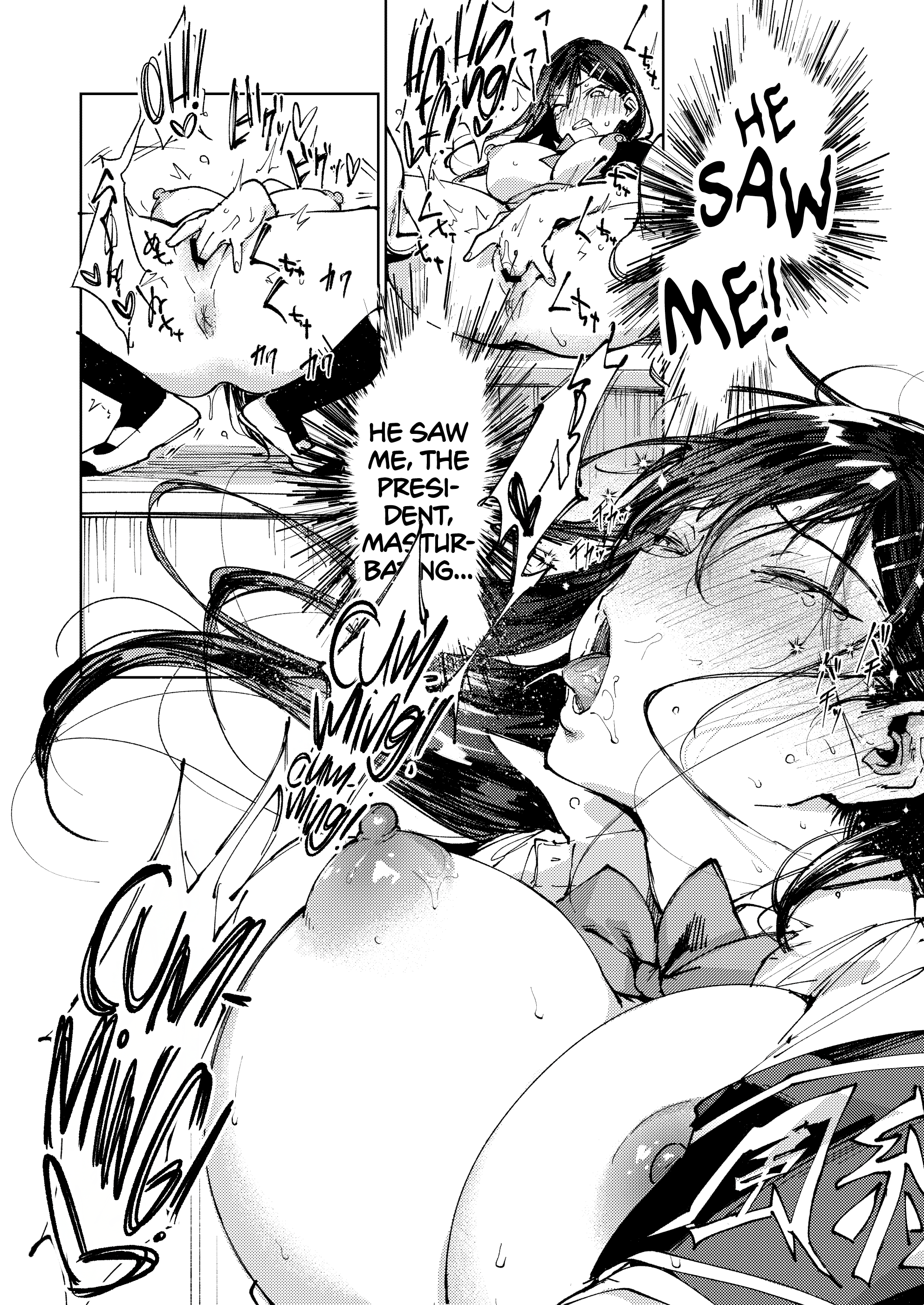 Kiritsu ni Kibishii Fuuki Iinchou wa Kounai de Himitsu no Dosukebe Onanie ga Yamerarenai! | The Strict Head of the DIsciplinary Committee Just Can’t Stop Masturbating at School! - Page 47