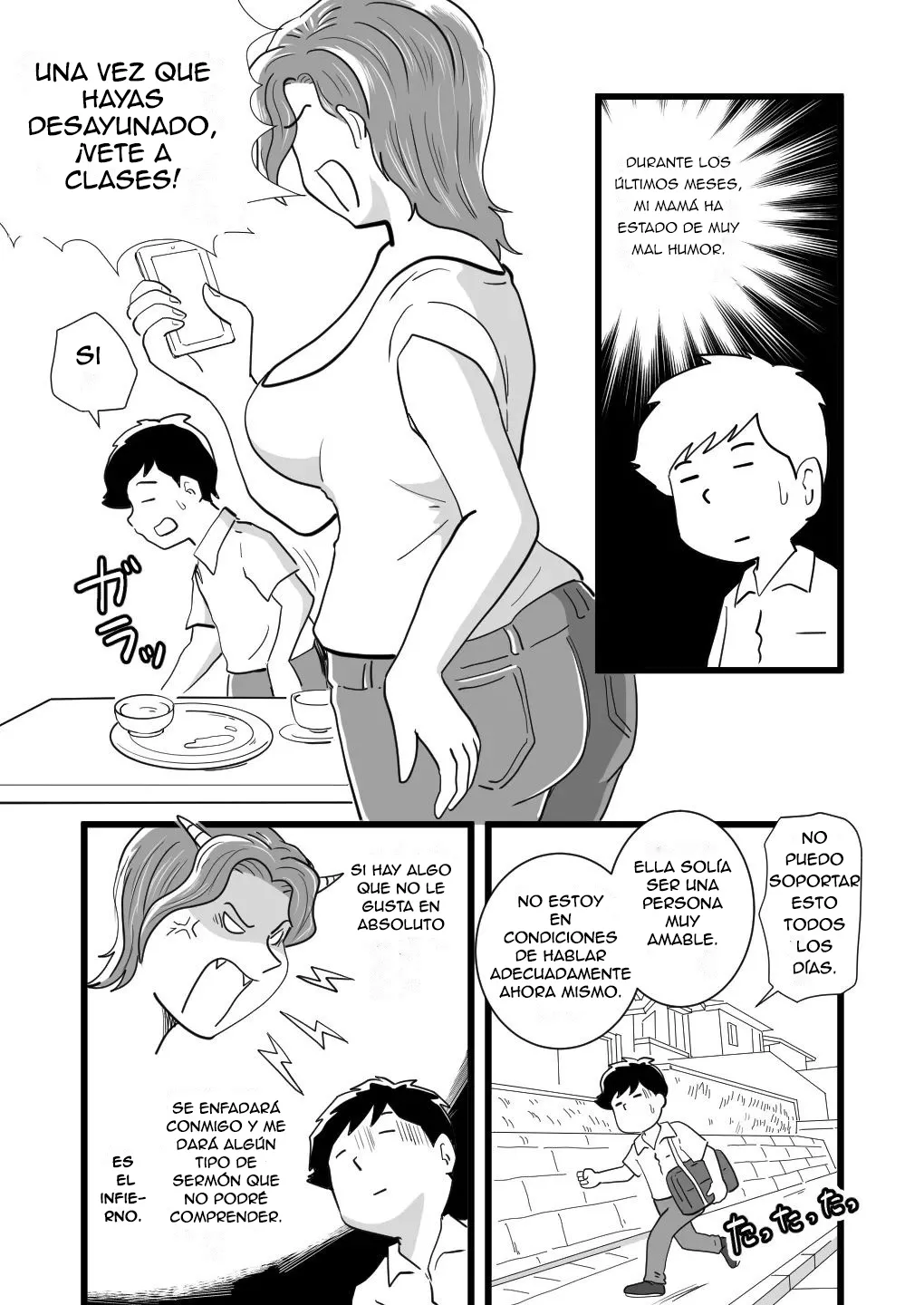 Kigen no Warui Haha wo Koufuku ni Saseta Musuko – El Hijo que Consiguió Hacer Feliz a su Gruñona Madre - Page 5