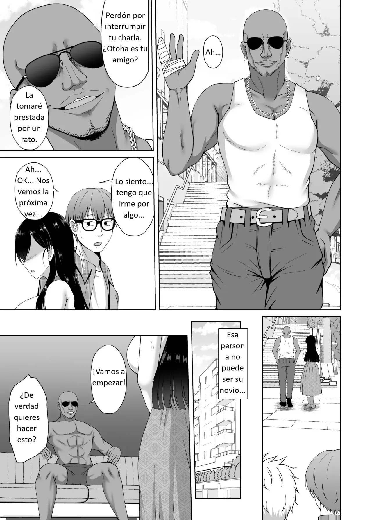 Kanojo ga Kami o Someta Wake ~Kataomoi no Seiso Kurokami Ojou-sama ga Boku no Shiranai Tokoro de Otoko no Aji o Oboeru Hanashi~ | La Razón por la que se Pintó el Cabello ~La Historia de una Joven de Cabello Negro Puro que Está Enamorada de un Hombre sin que Yo lo Sepa~ - Page 9