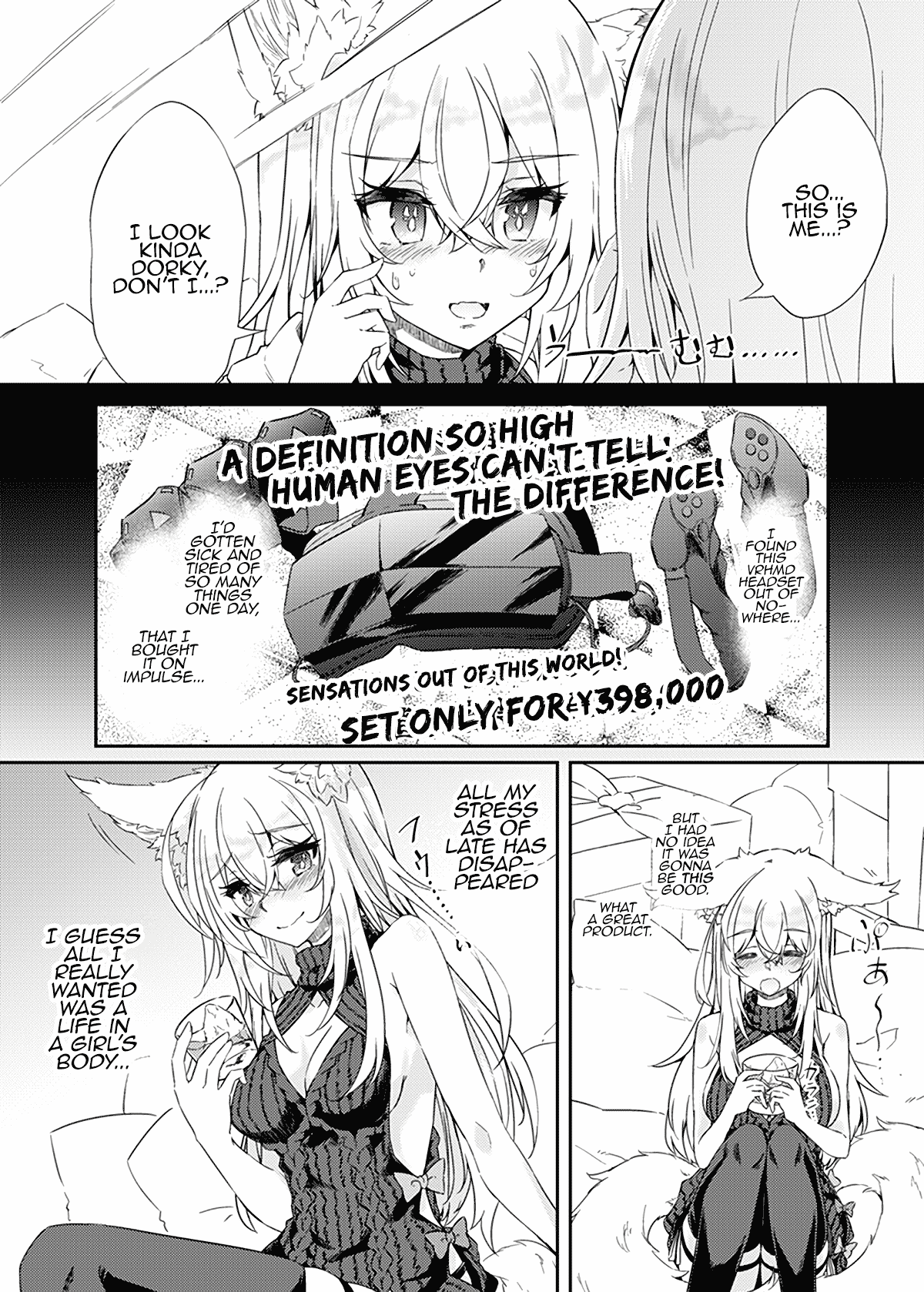 VR mo Real mo TS Mesu ni Narimashita. | I Became a Girl Both in VR and in IRL - Page 3