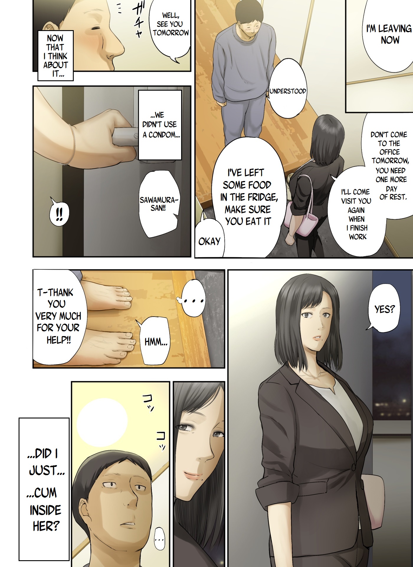 Kaisha no Iki Okure BBA Haramaseta | [Tragic News] I Knocked Up The Old Maid From My Office - Page 60