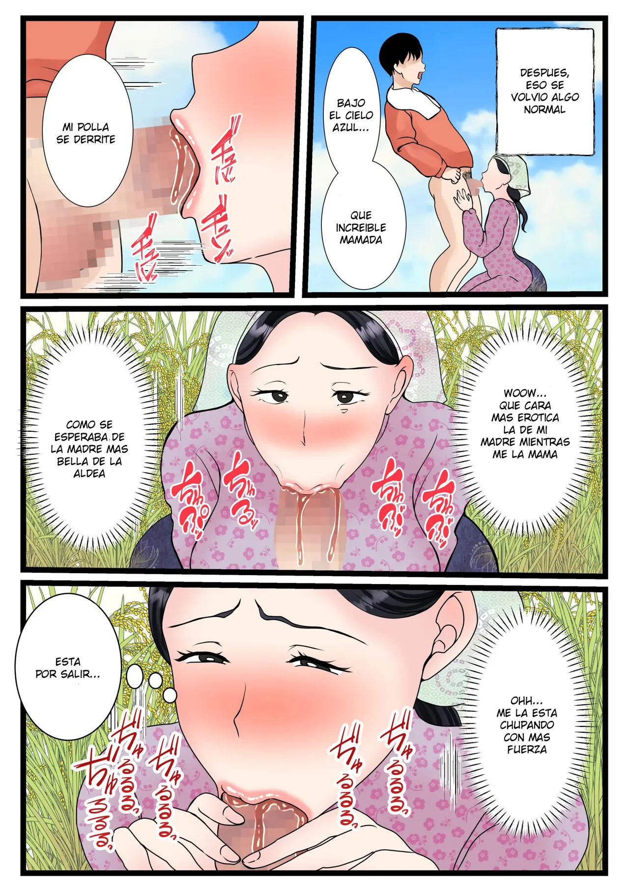 Musuko o Muramura sa Seru Inaka no Okaasan ~Haha no Furusato Ma Rei Ko wa Attakai~ | Una Madre Rural Pone Cachondo a su Hijo ~El Coño de mi Madre Está Caliente~ - Page 22