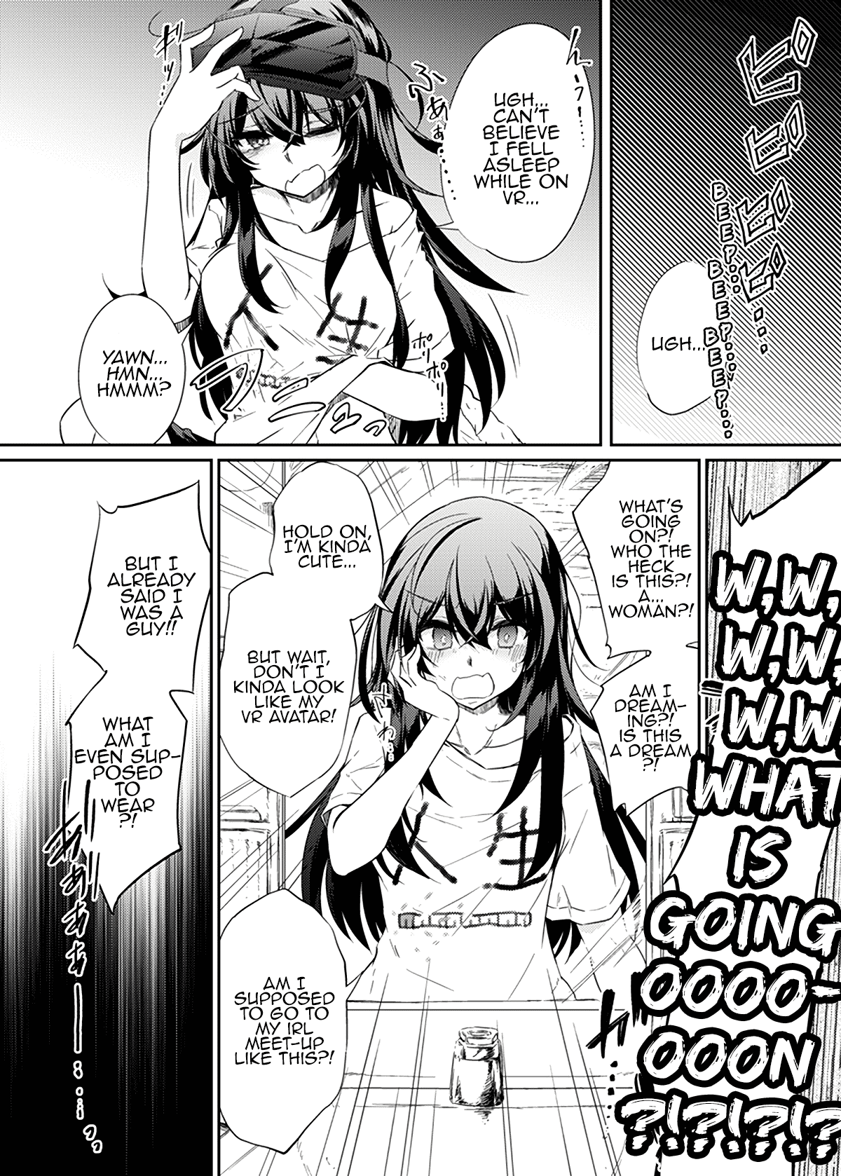 VR mo Real mo TS Mesu ni Narimashita. | I Became a Girl Both in VR and in IRL - Page 23