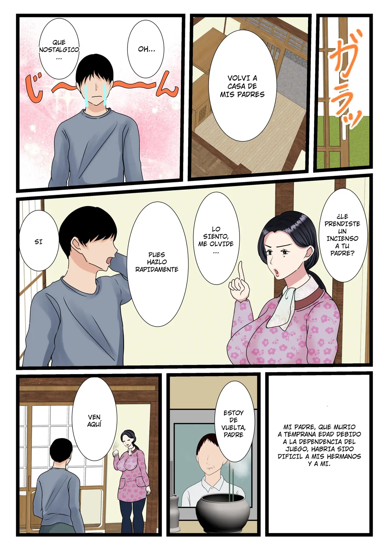 Musuko o Muramura sa Seru Inaka no Okaasan ~Haha no Furusato Ma Rei Ko wa Attakai~ | Una Madre Rural Pone Cachondo a su Hijo ~El Coño de mi Madre Está Caliente~ - Page 5