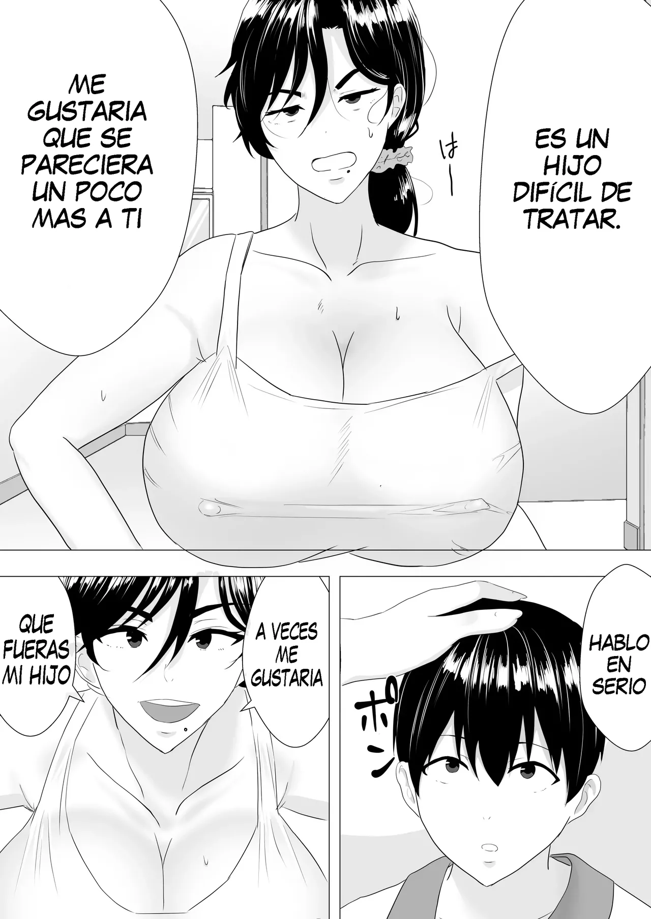 Kimottama Kaa-chan ~Genki Mama ga Boku no Dekachin ni Ochiru made~ | Una Vigorosa Madre ~Hasta Que La Enérgica Madre Caiga Ante Mi Gigante Pene~ - Page 6