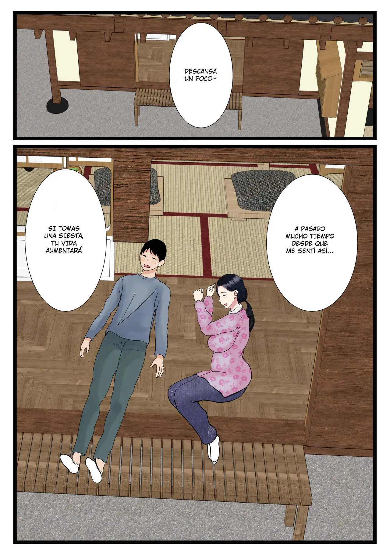 Musuko o Muramura sa Seru Inaka no Okaasan ~Haha no Furusato Ma Rei Ko wa Attakai~ | Una Madre Rural Pone Cachondo a su Hijo ~El Coño de mi Madre Está Caliente~ - Page 7